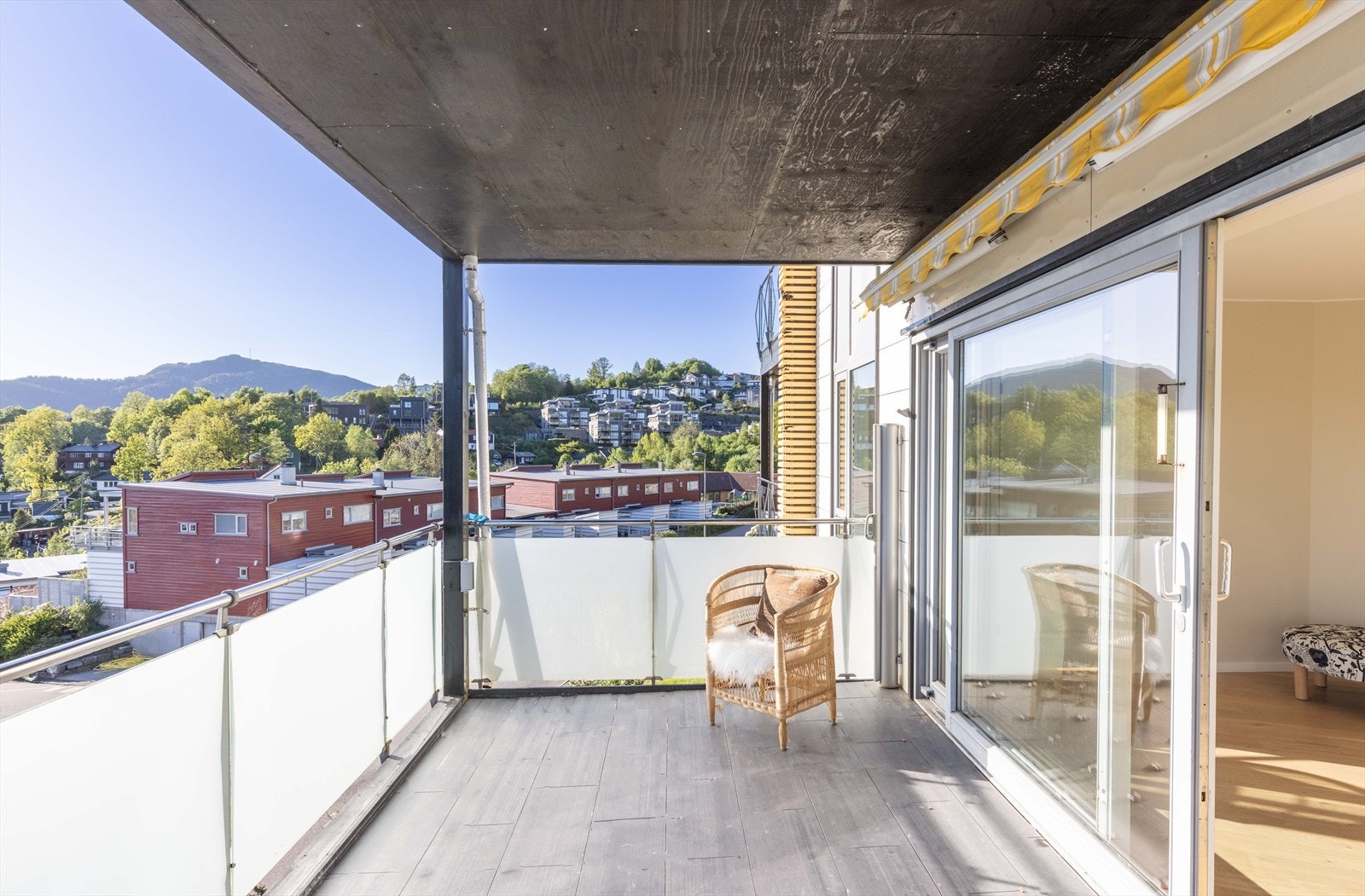 Herlig vestvendt balkong på hele 21,5 m². Galleribilde