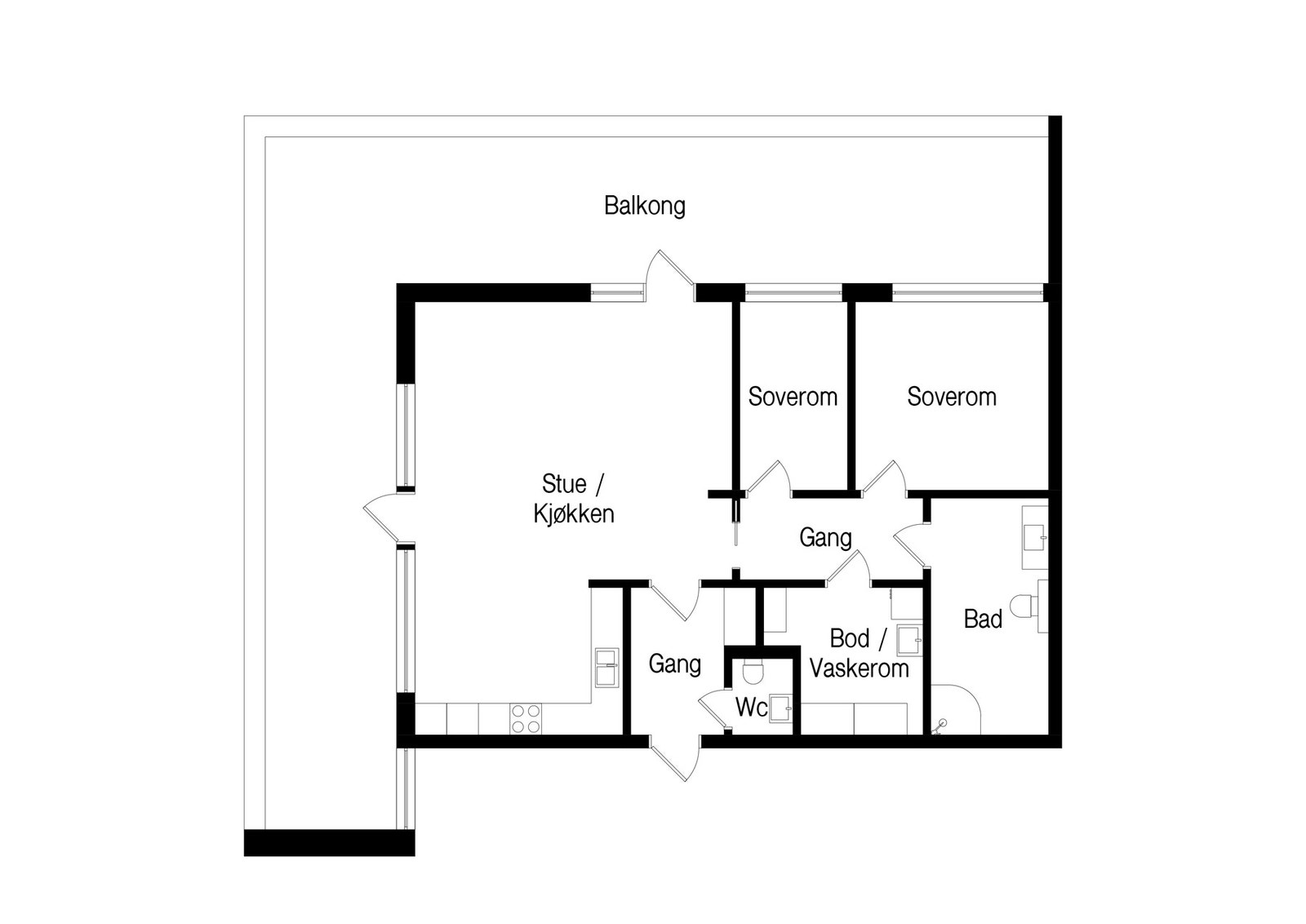 Plantegning Galleribilde