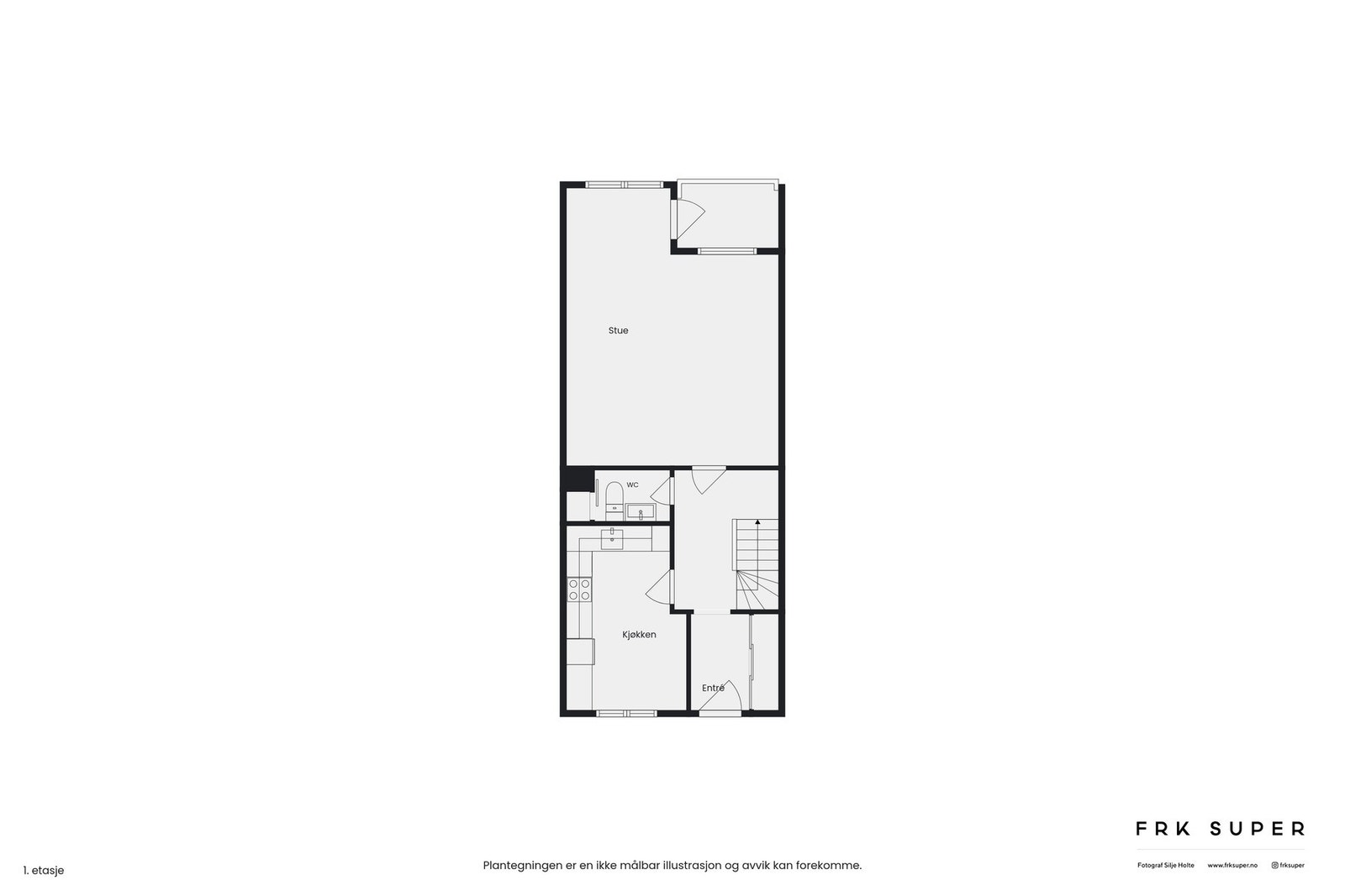 - Plantegning hovedetasje - Byggets 8. etasje - Galleribilde