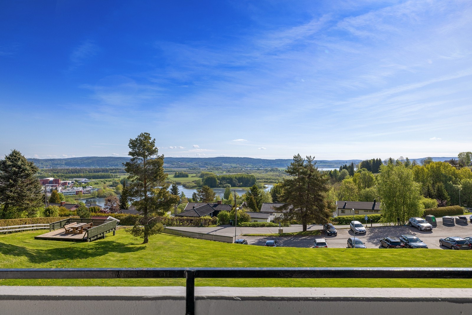 Herlig utsikt fra balkongen. Galleribilde