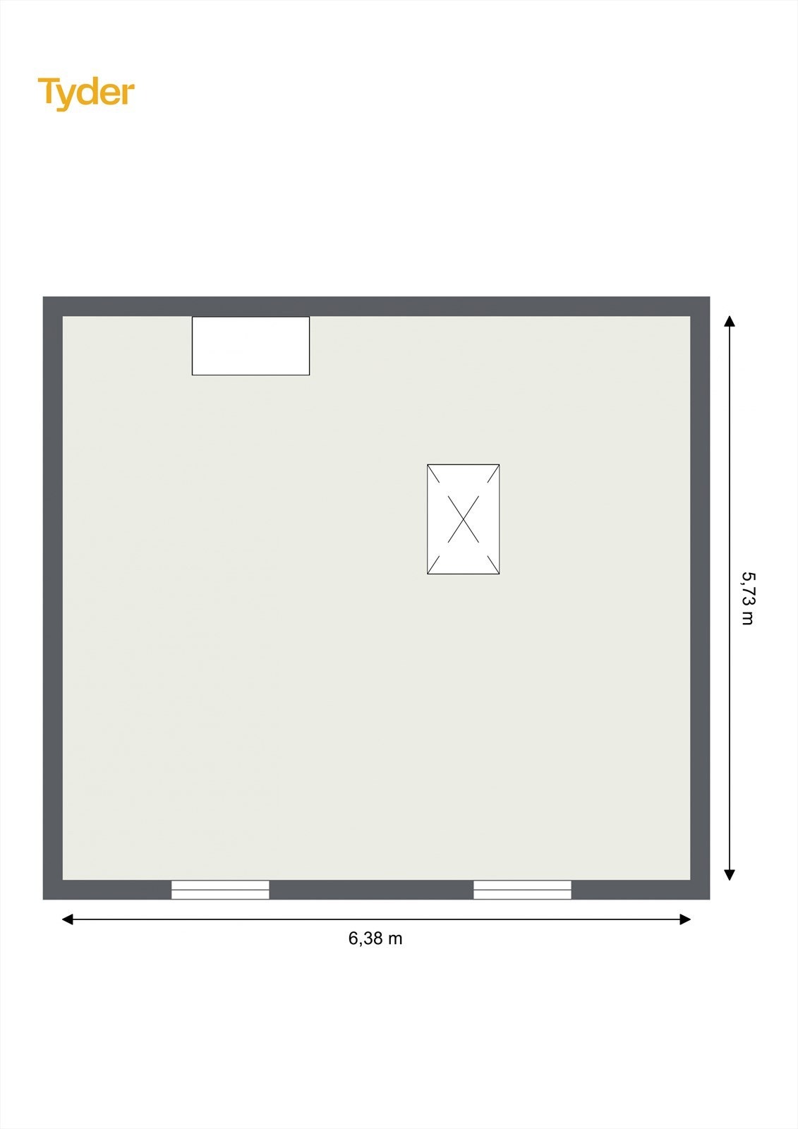 Plantegning - råloft. Galleribilde