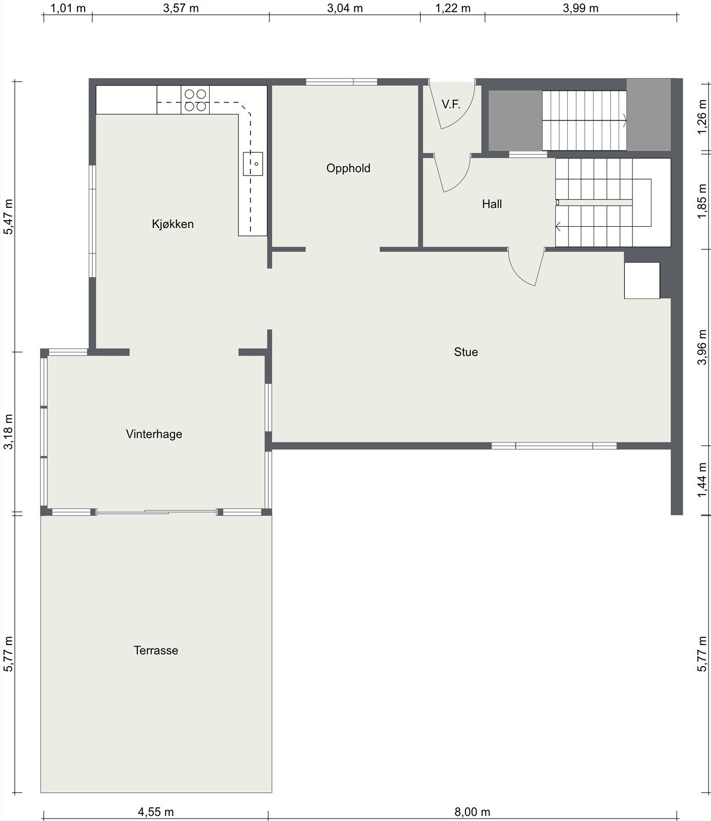Plantegning hovedplan Galleribilde