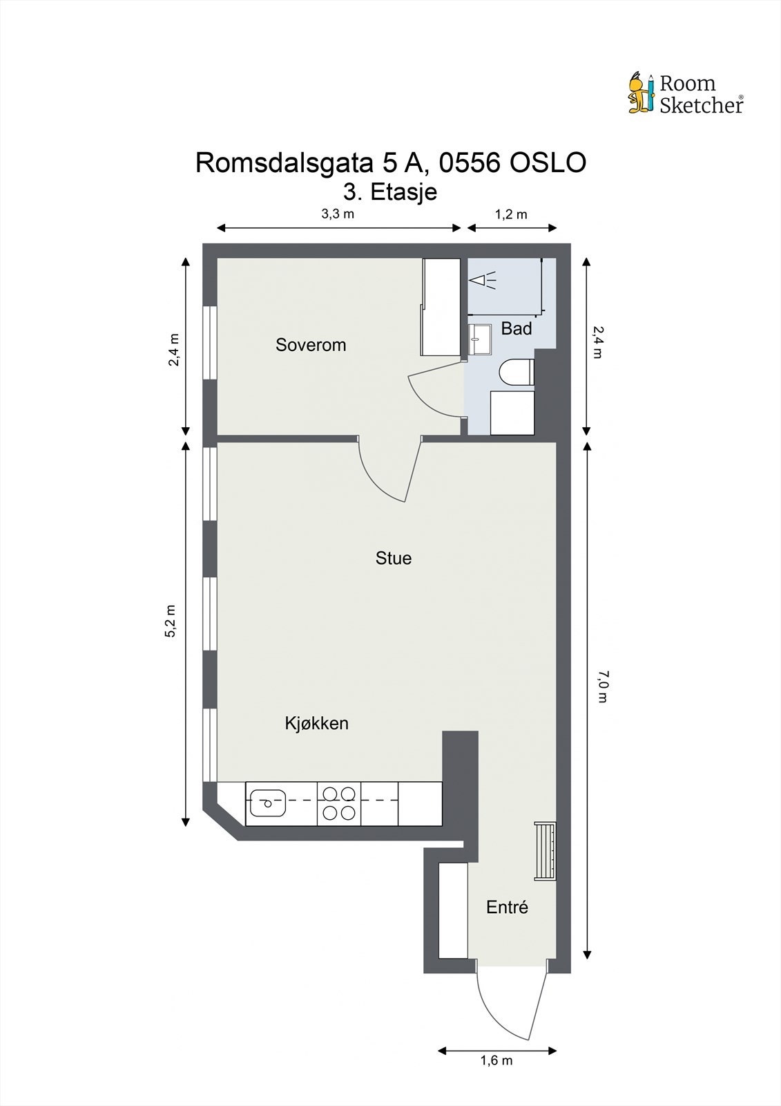 Leiligheten disponerer bod i kjeller, på loft og i trapperom
Åpen planløsning gjør det lett å møblere og trives i hverdagen. Galleribilde