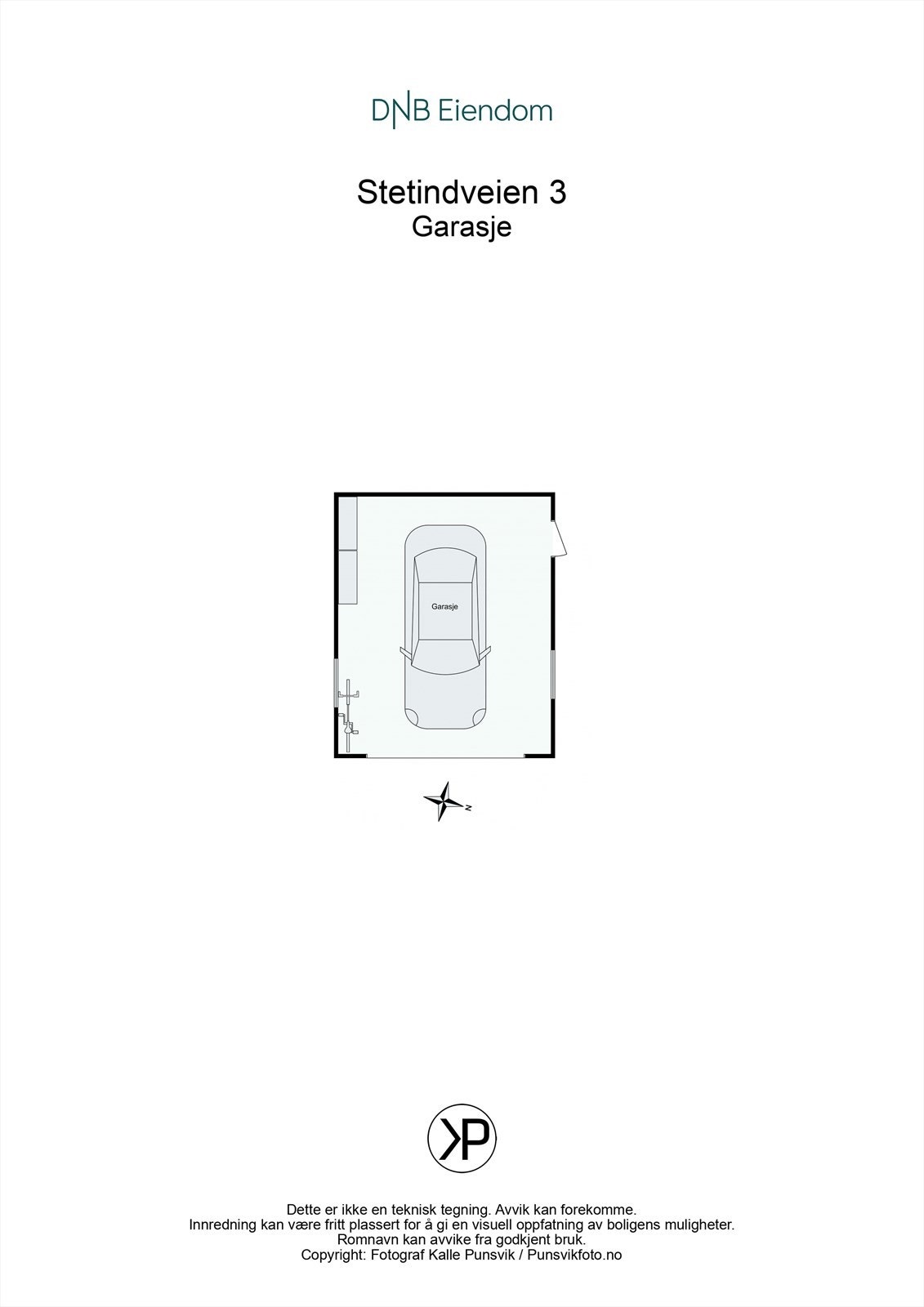 Plantegning garasje. Galleribilde