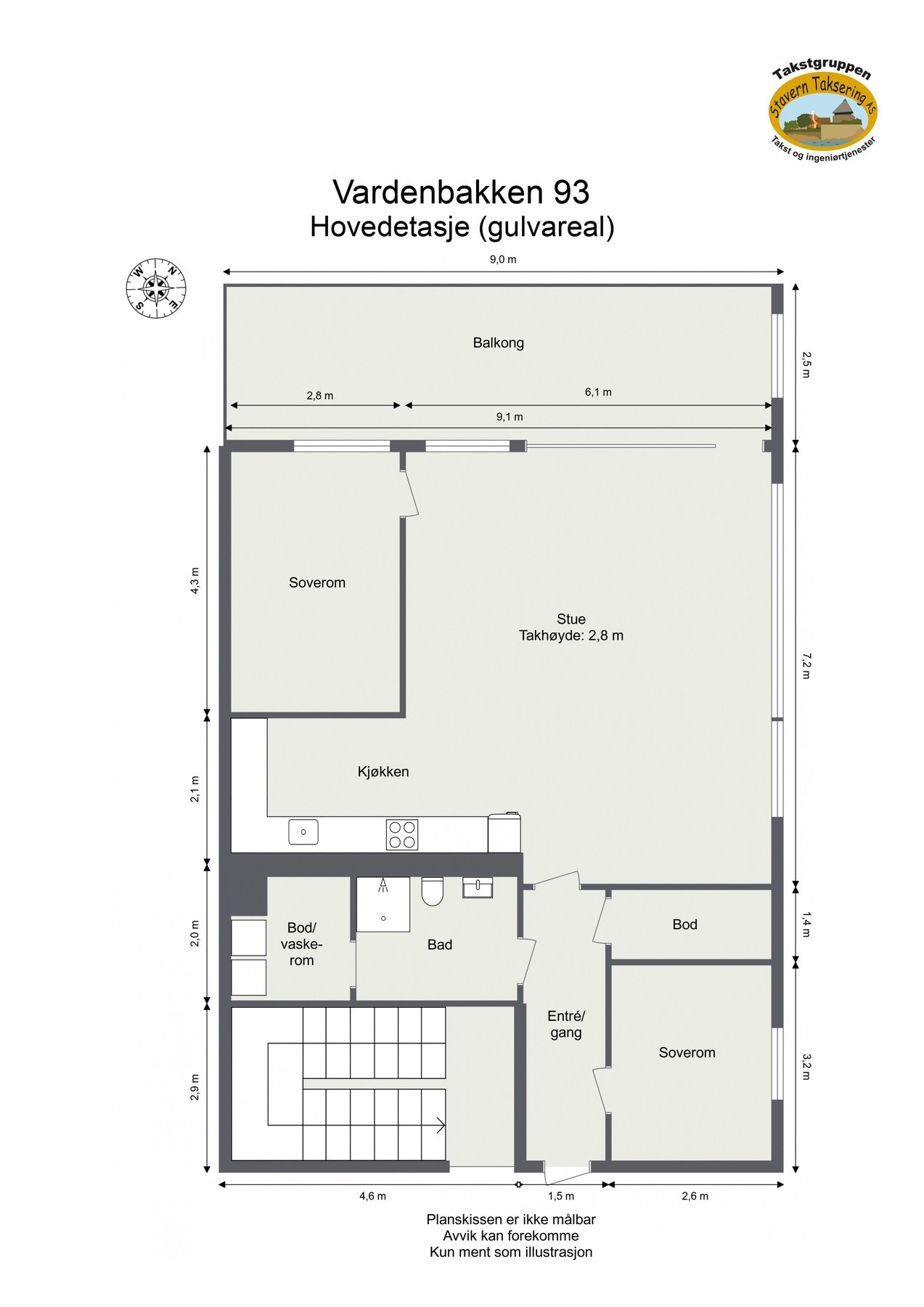 Praktisk og funksjonell planløsning. Galleribilde