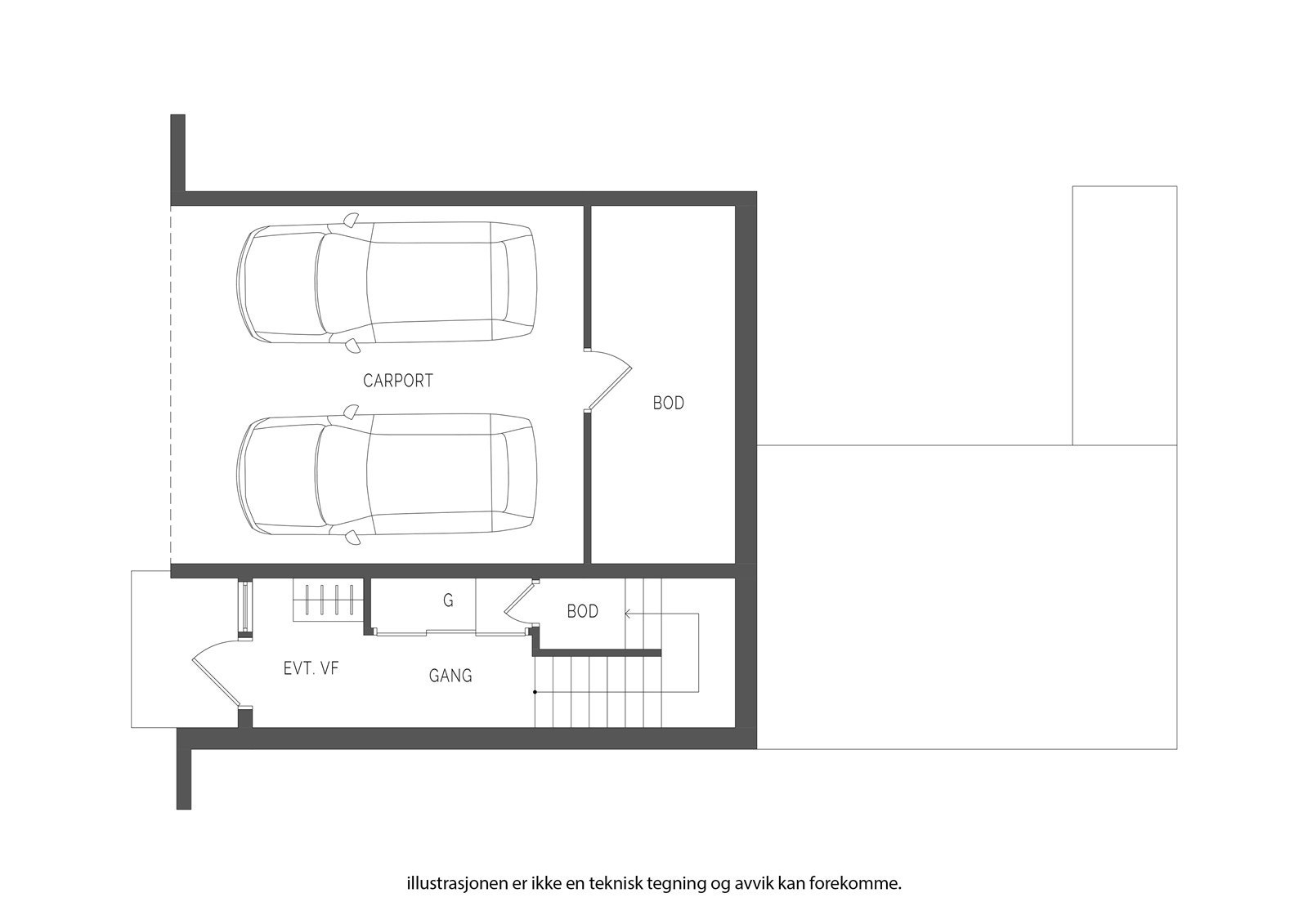 Plantegning U. etasje Galleribilde