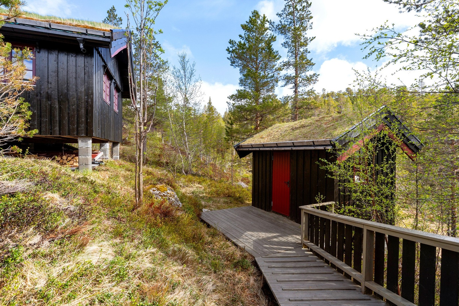 Utedo like ved hytta. Galleribilde