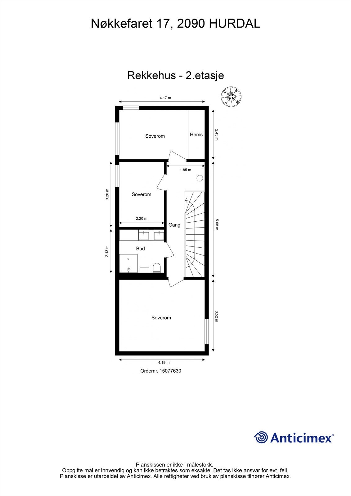 Plantegning 2 etasje. Galleribilde
