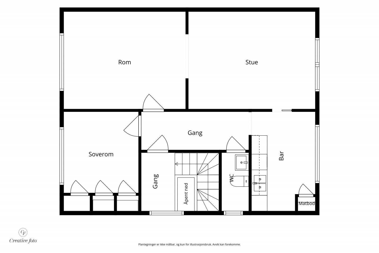 Plantegning 2. etasje Galleribilde
