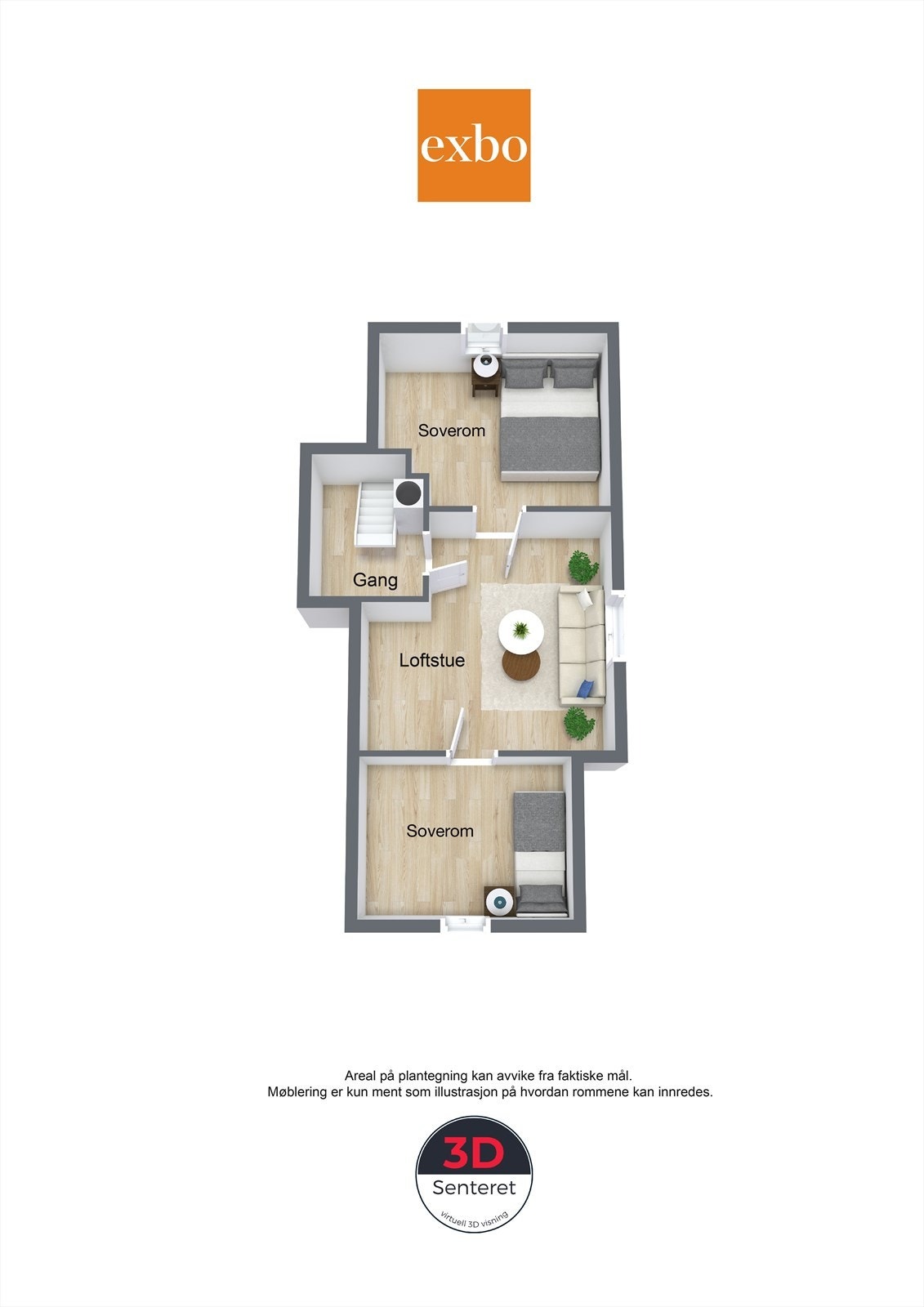 Plantegning loft Galleribilde