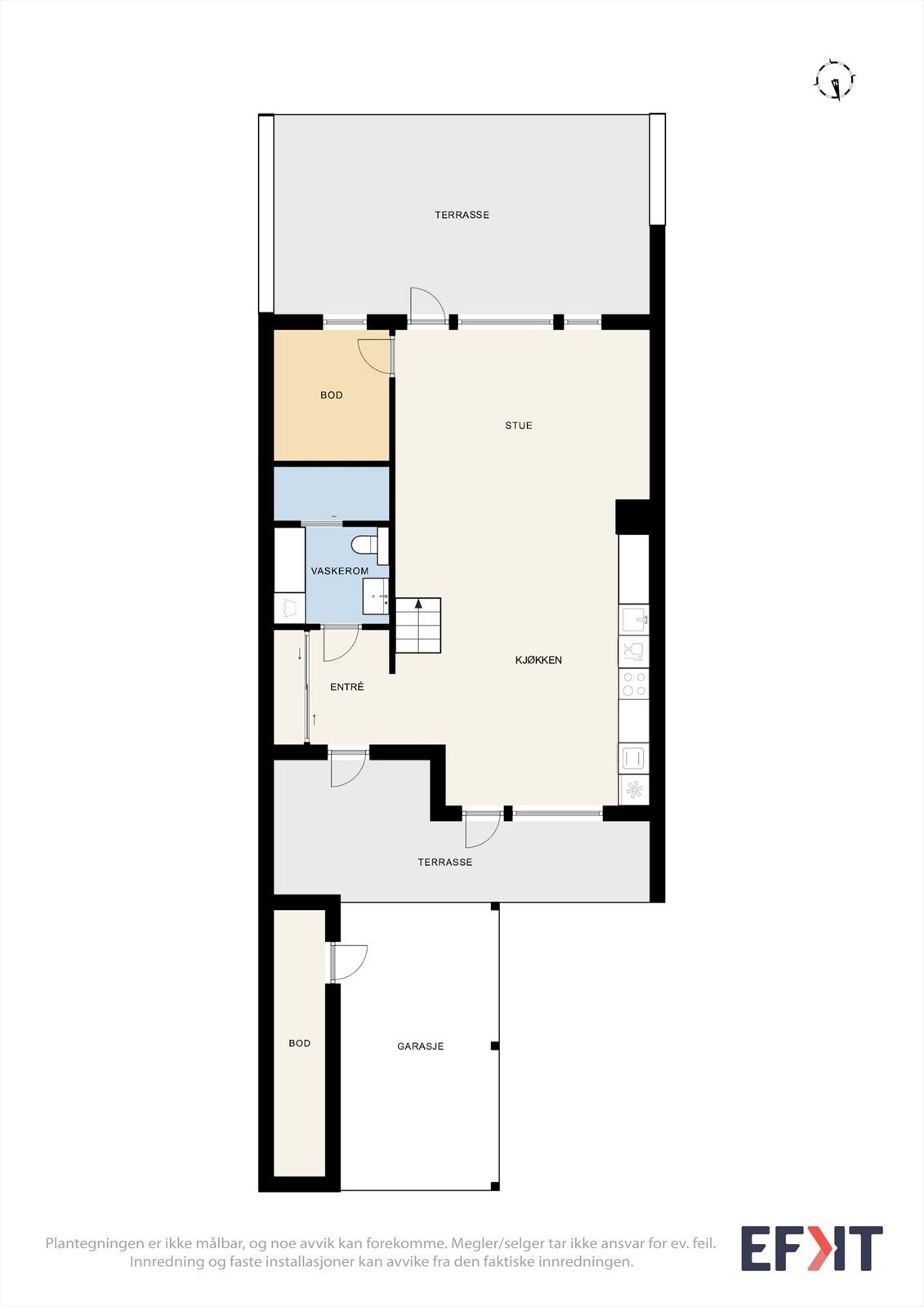 Plantegning 1.etg Galleribilde