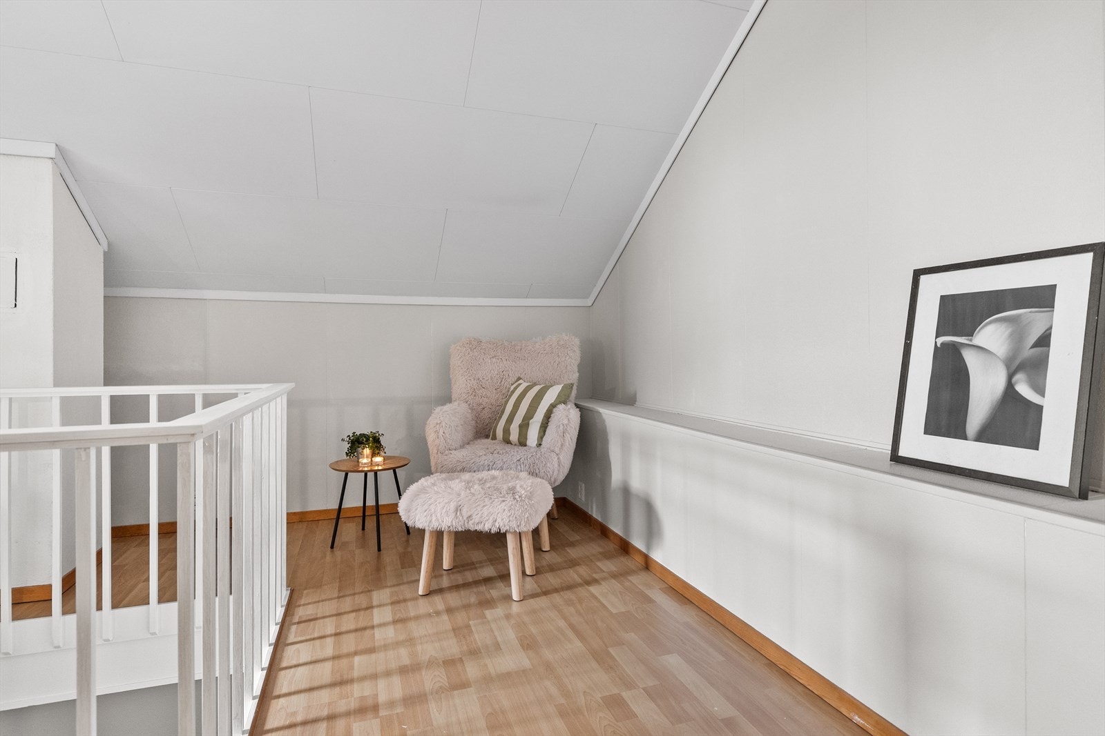 Her er det også en pusset og malt elementpipe med sotluke. Galleribilde