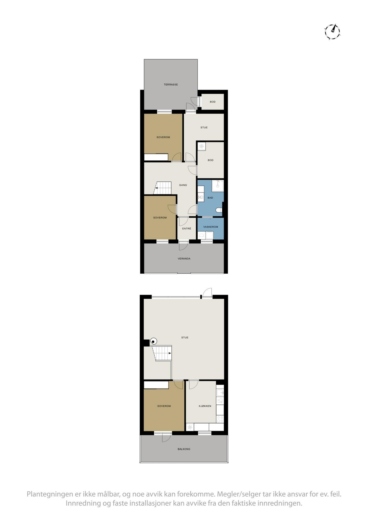 Plantegning av hele boligen Galleribilde