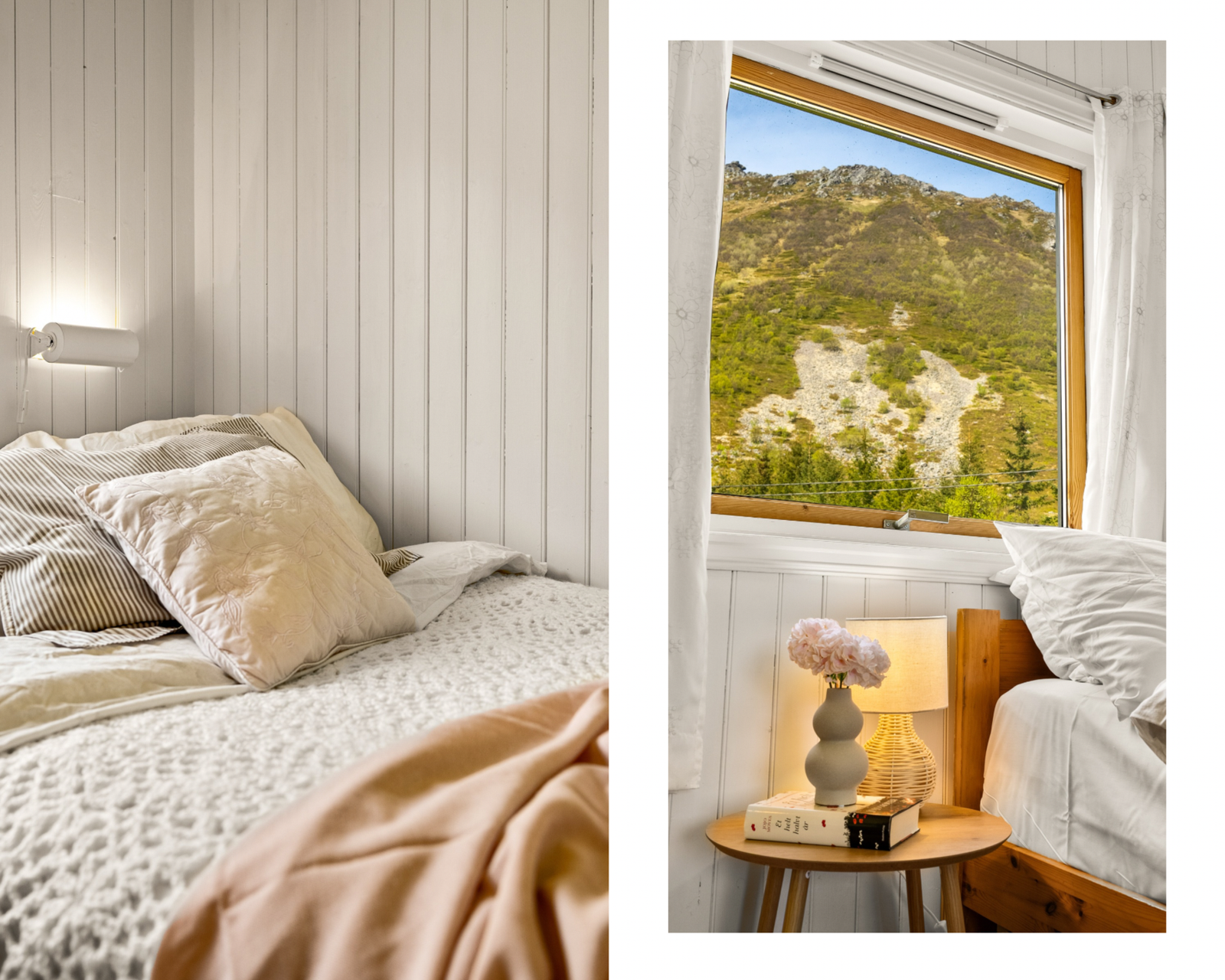 Soverommet er lyst med utsyn til den fantastiske naturen. Galleribilde