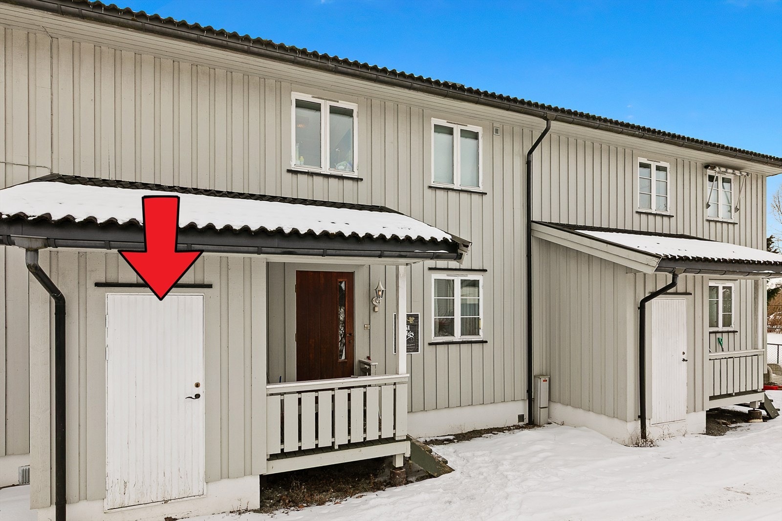 Leiligheten har felles utebod med 2. etasje Galleribilde
