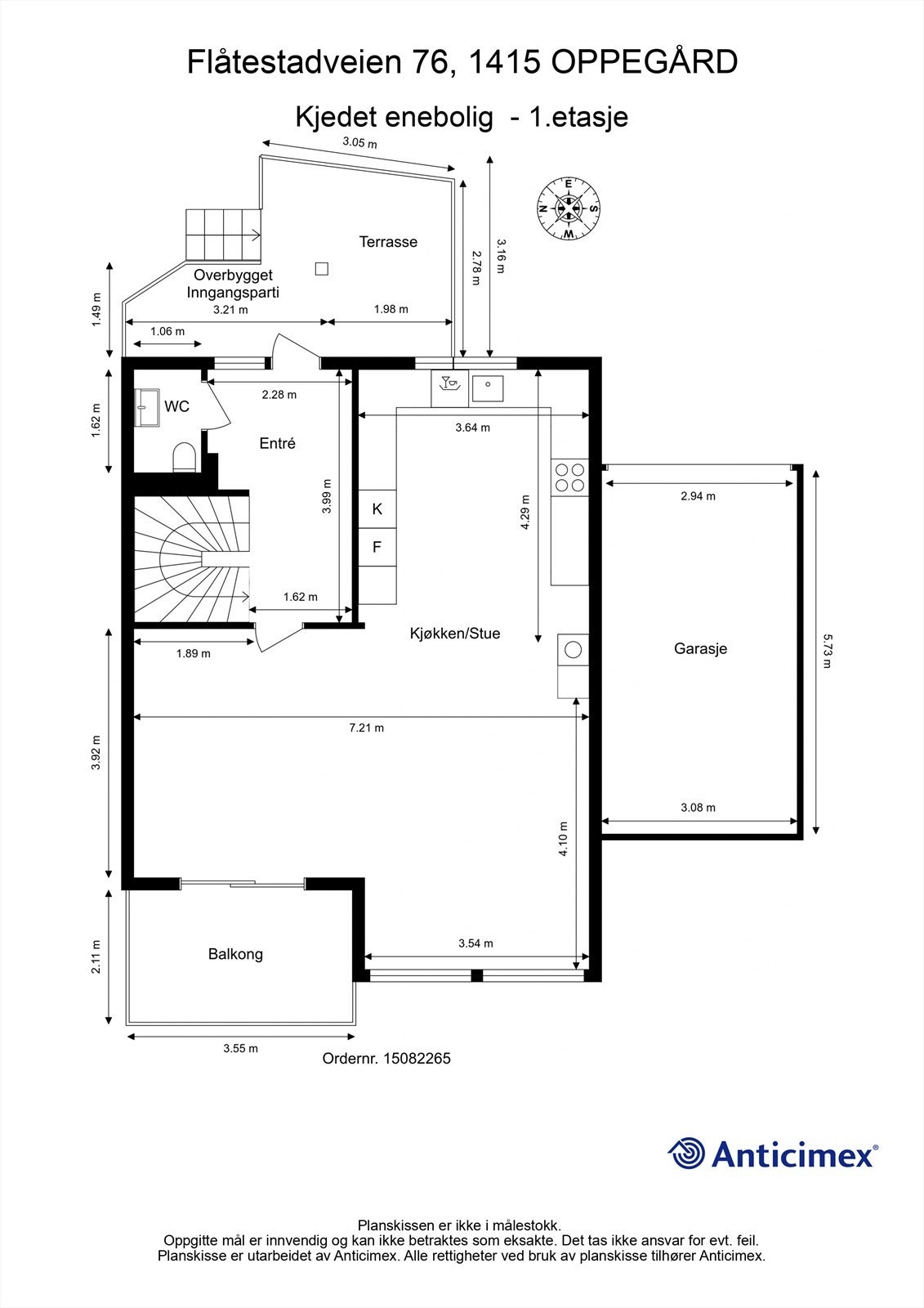 Plantegning - 1.etasje Galleribilde