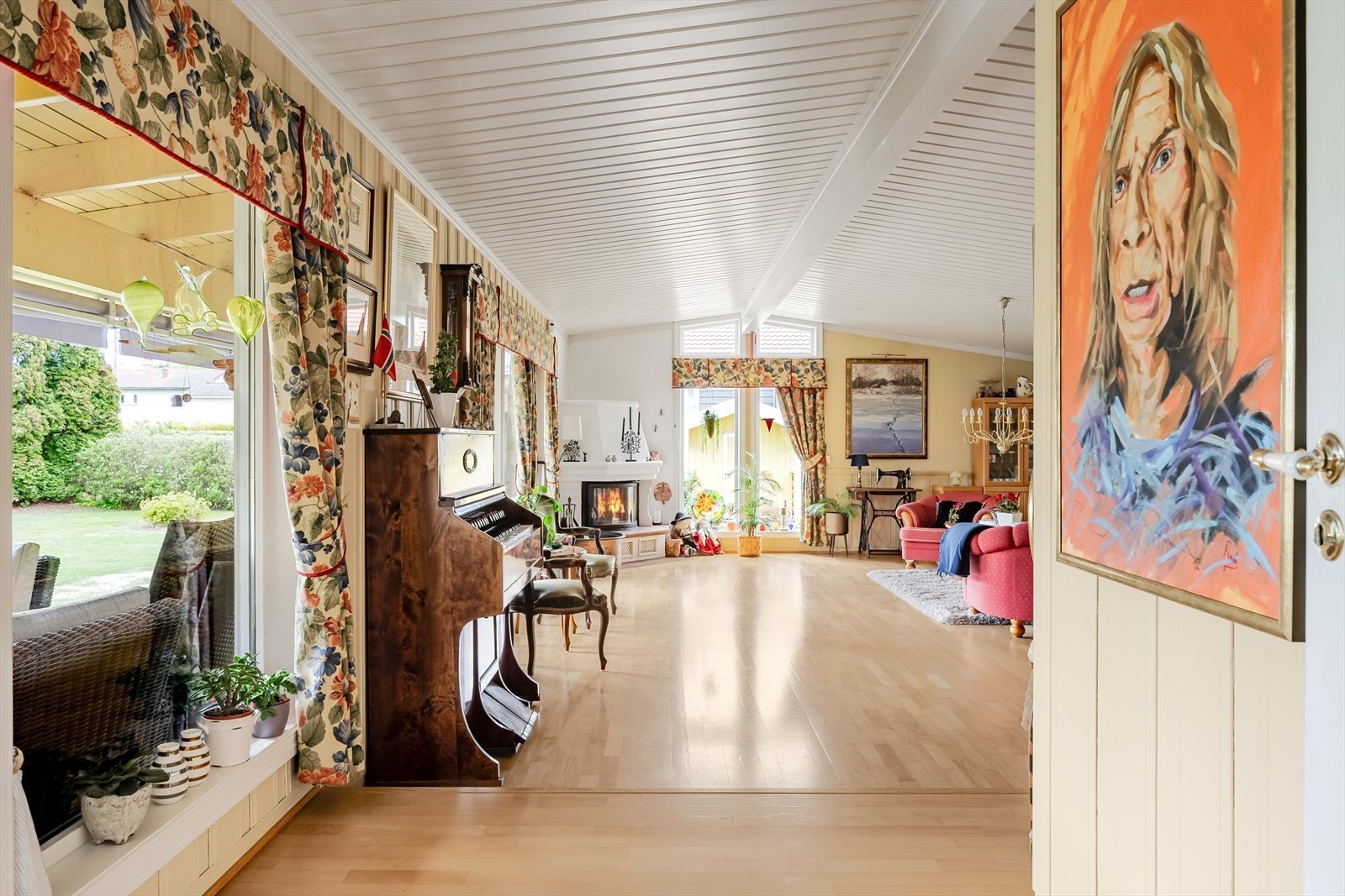 Denne delen av boligen er tilbygd i 1992. Galleribilde