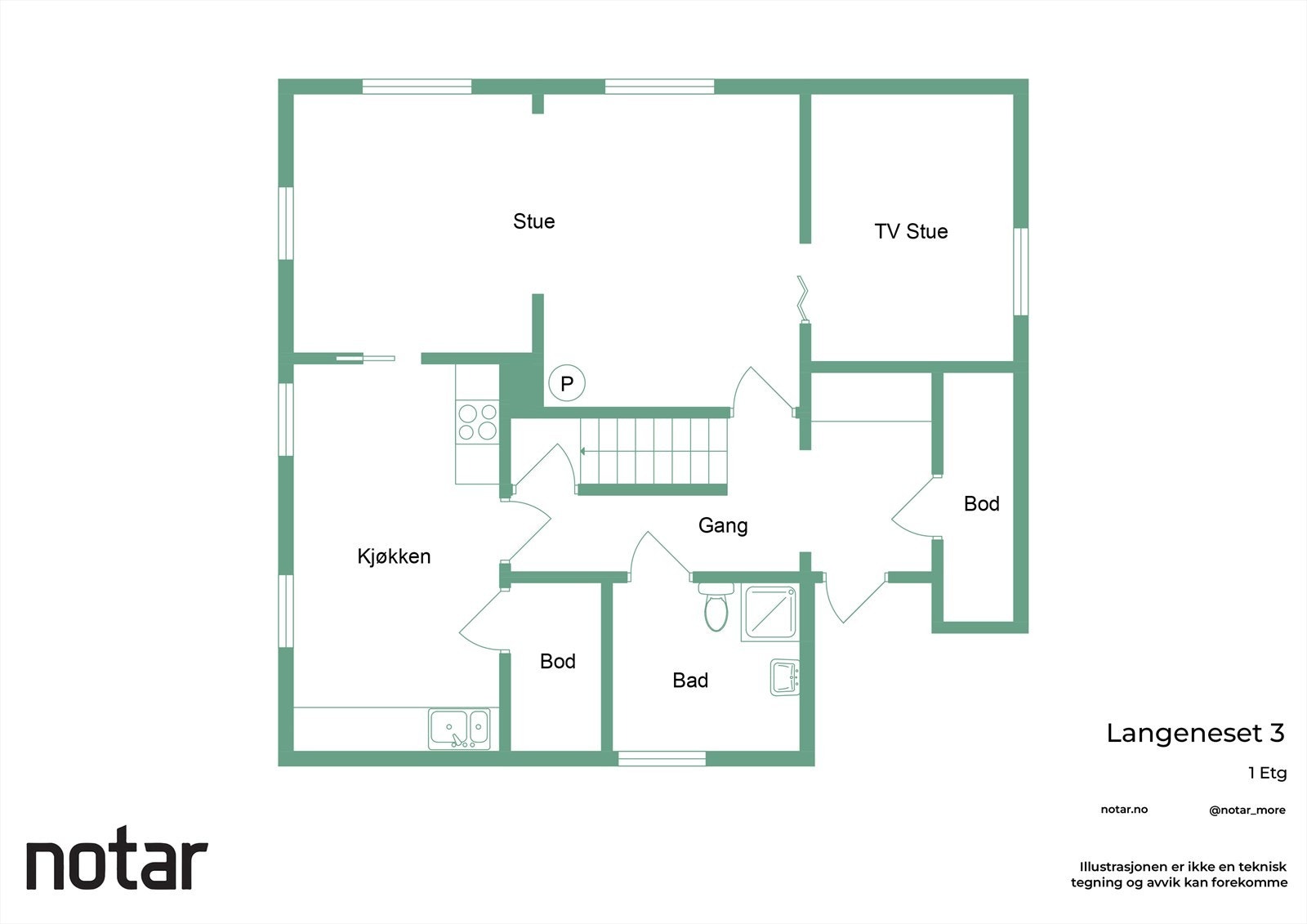 Plantegning hovedetasje Galleribilde
