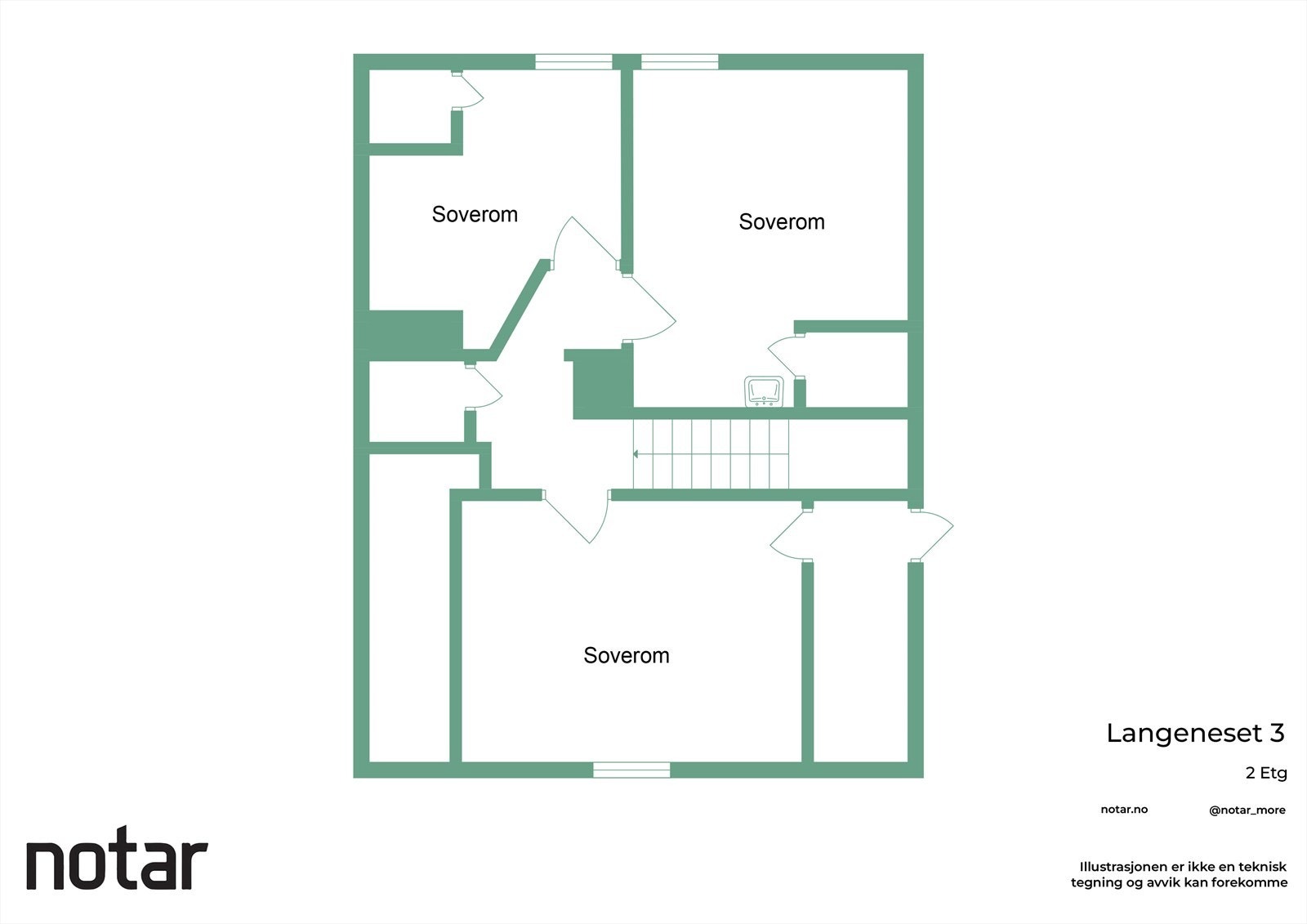 Plantegning andre etasje Galleribilde