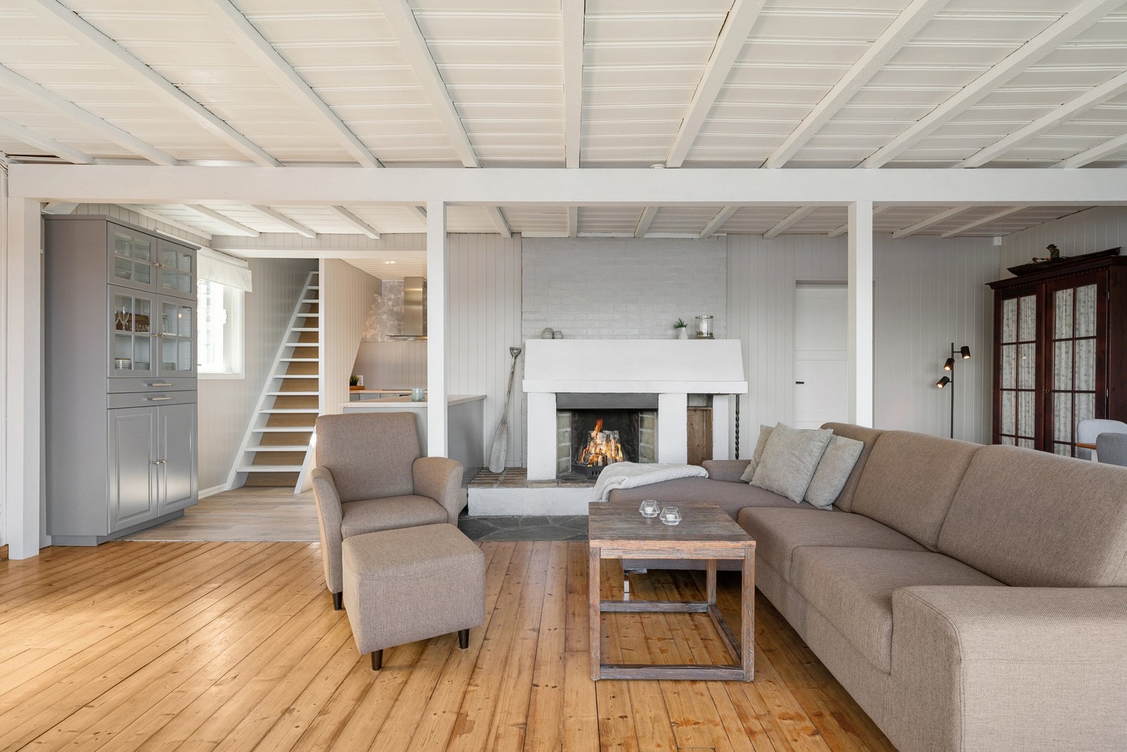 Peisen bidrar til ekstra varme og hygge på kalde vinterdager. Galleribilde