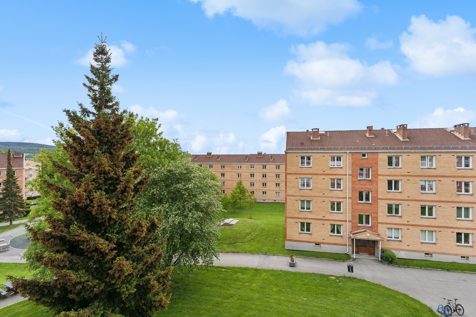 Utsikt fra balkongen Galleribilde