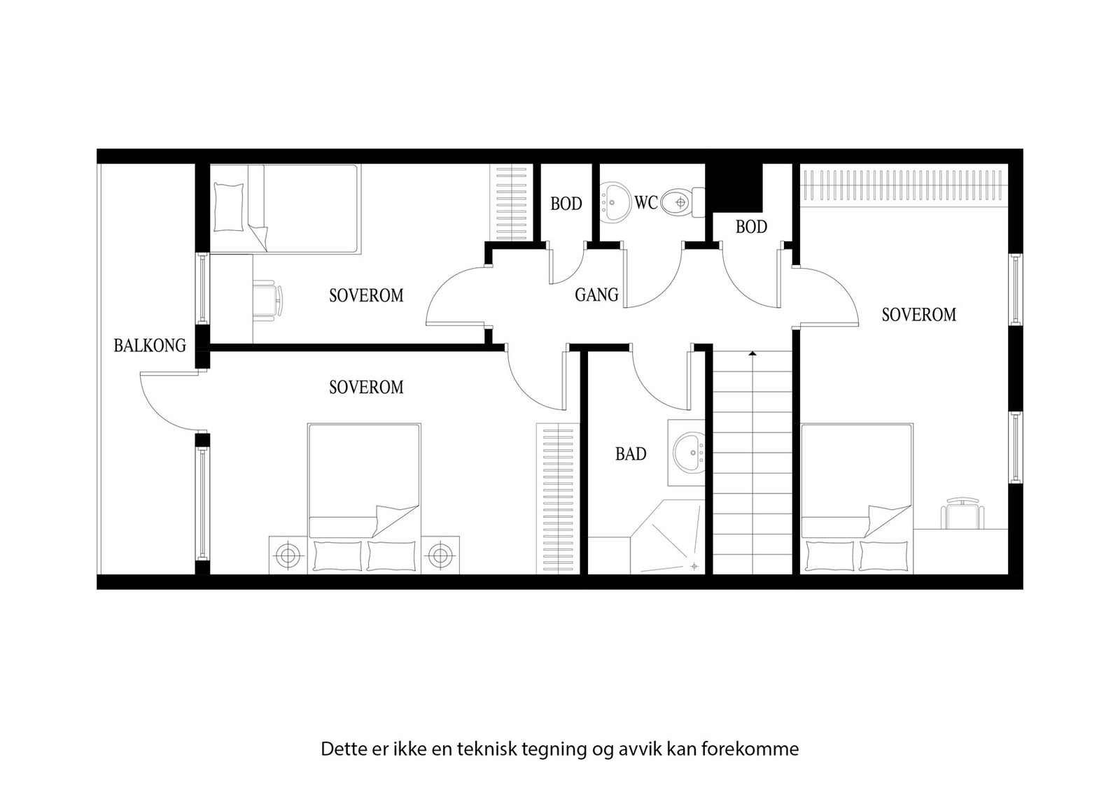 Plantegning 2. etasje Galleribilde
