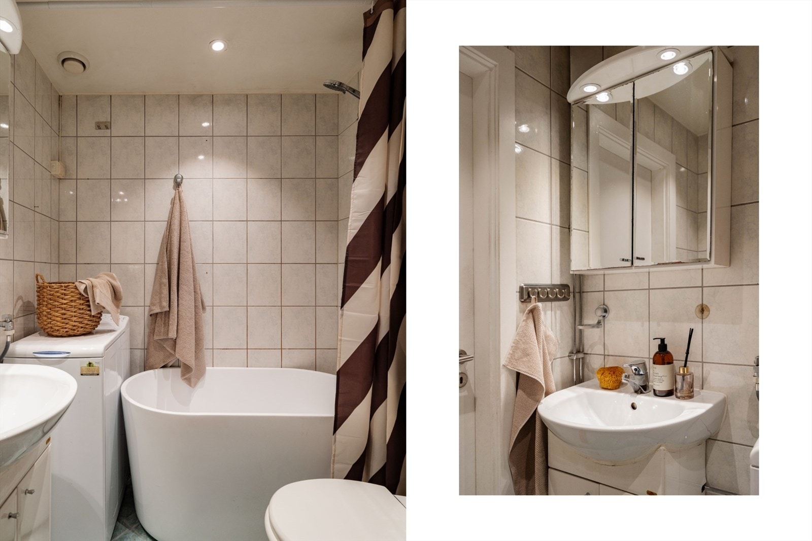 Badet ble modernisert i 2005 i regi av borettslaget. Downlights i taket. Galleribilde