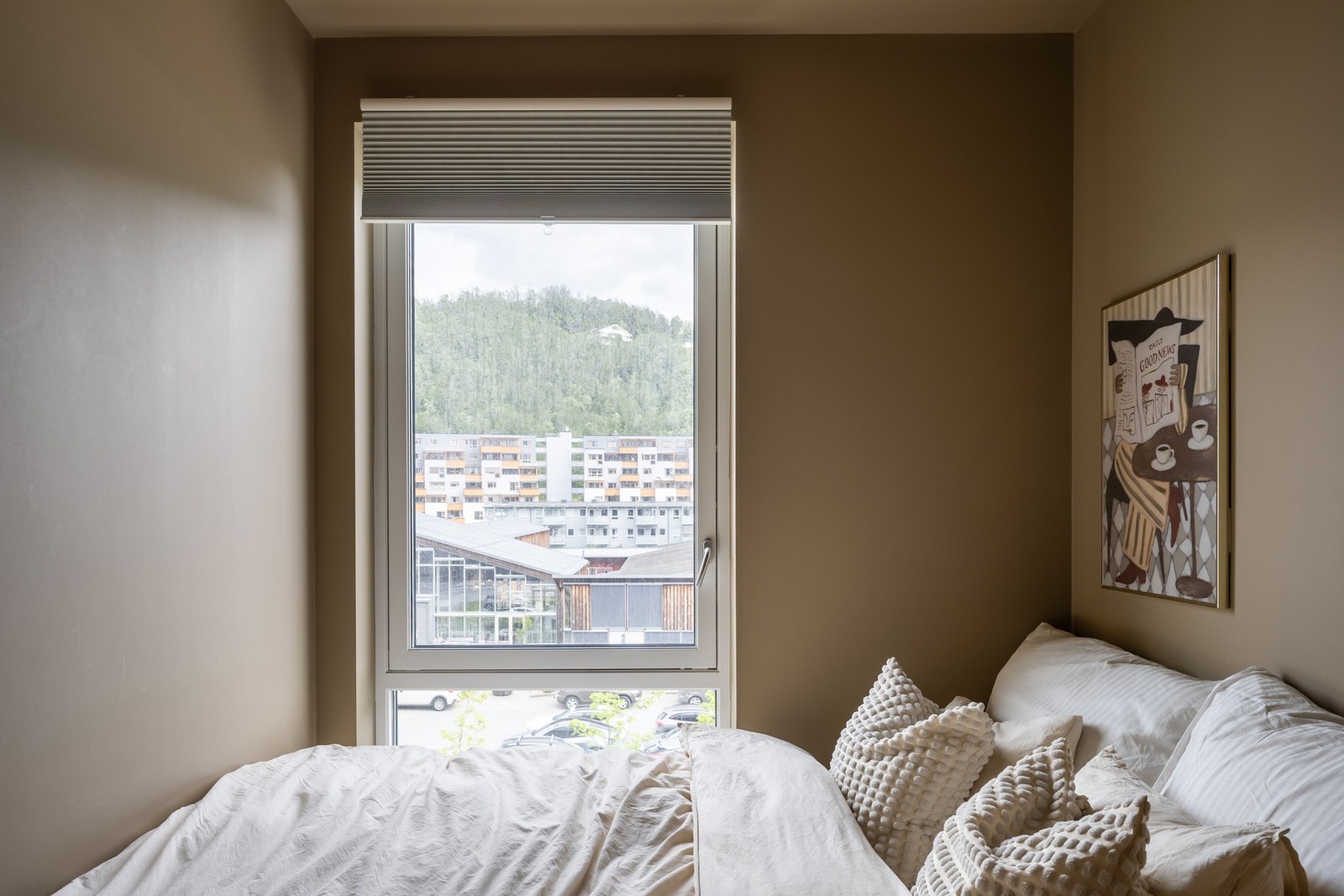 Vender ut mpt et rolig området, som gir et behagelig og stille miljø. Galleribilde