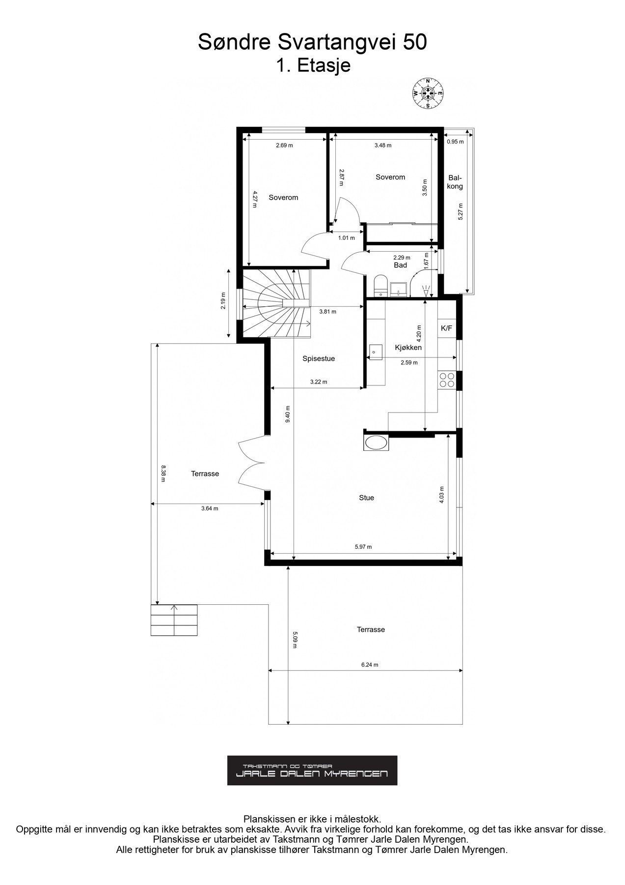 Plantegning hovedetasje Galleribilde