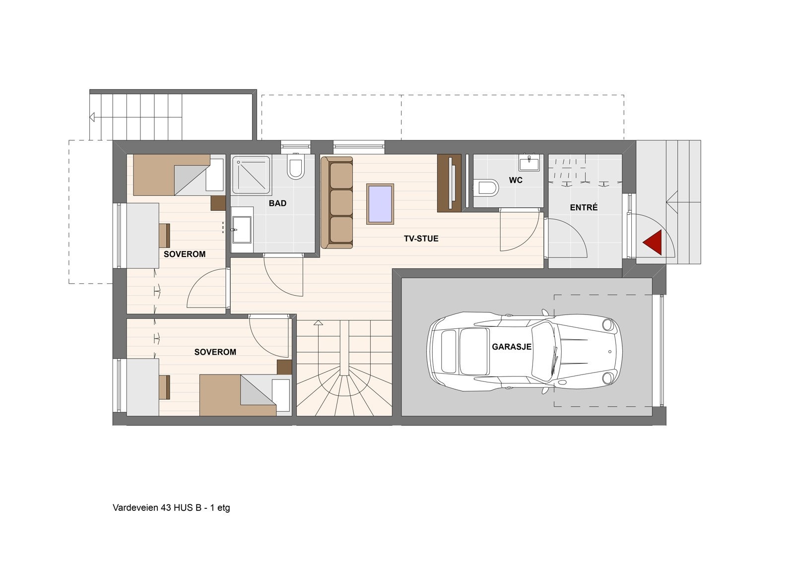 Plan 1. etasje Galleribilde