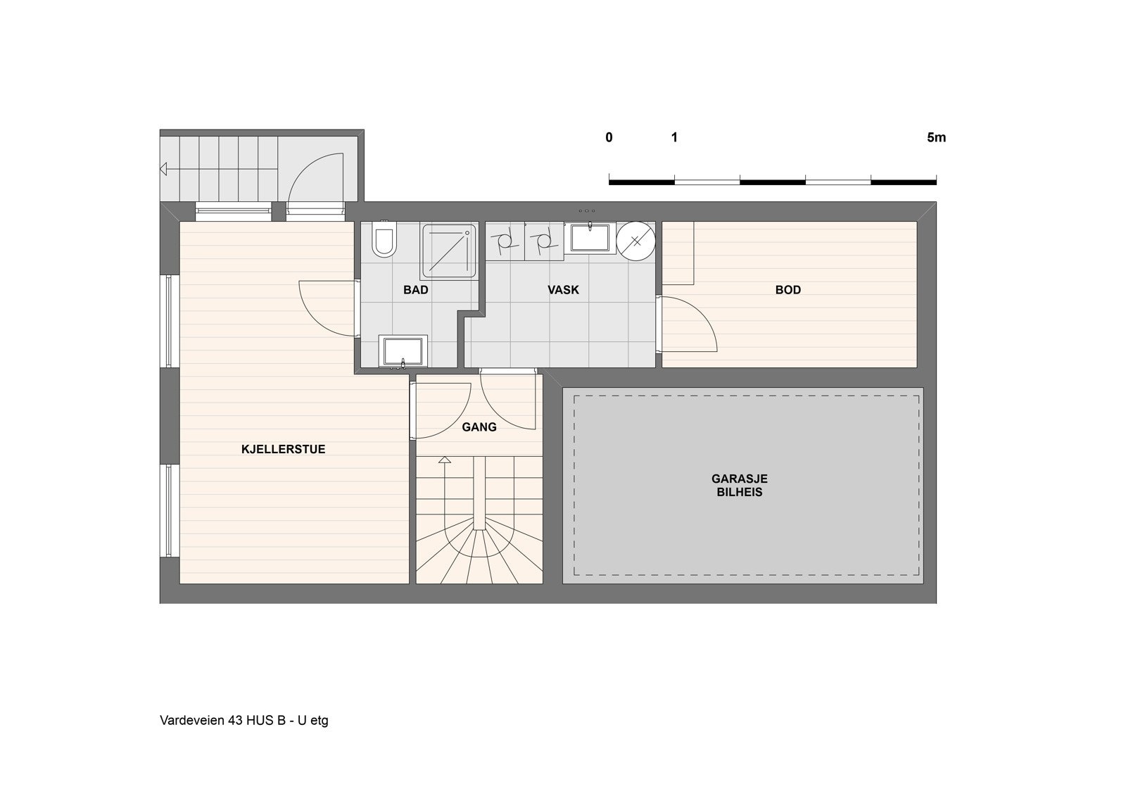 Plan kjelleretasje Galleribilde