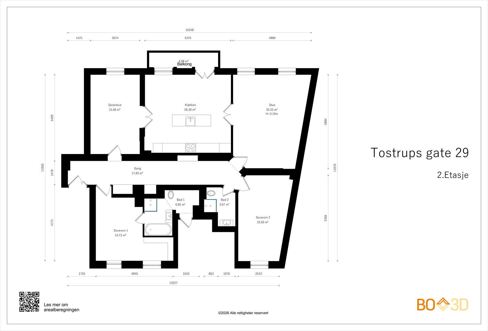 Plantegning Galleribilde