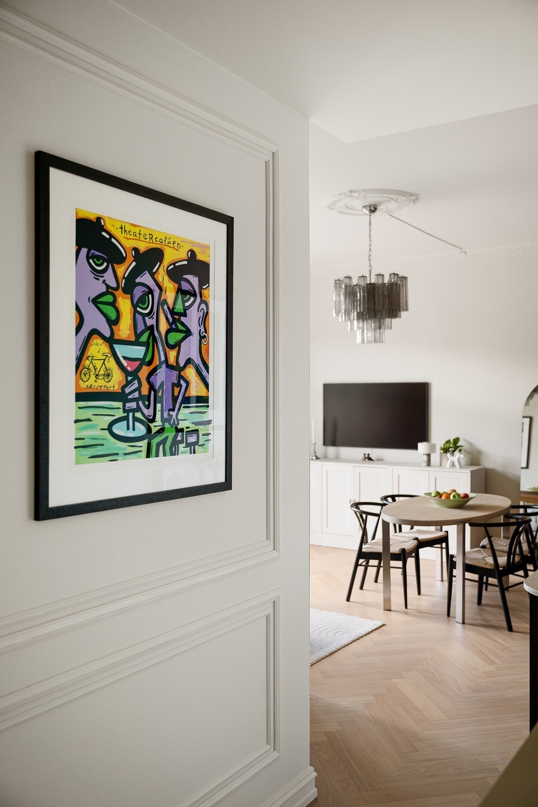 Stue sett fra gang Galleribilde