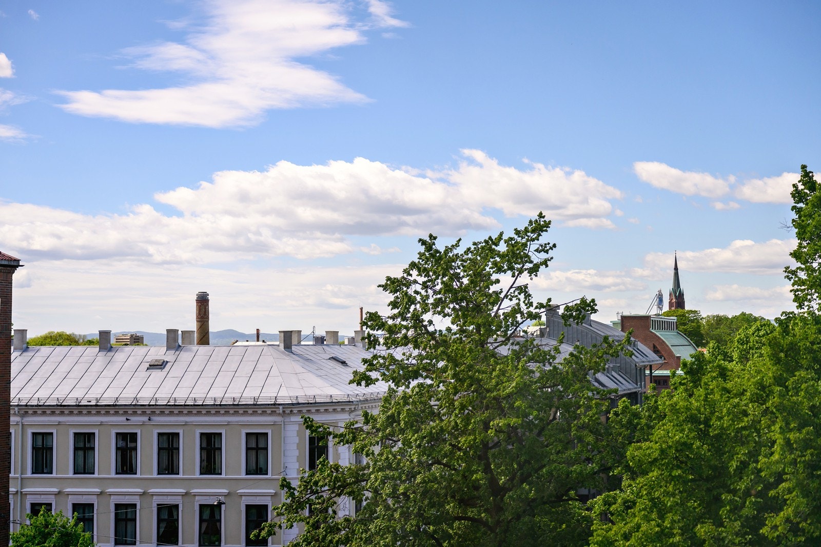 Utsikt fra balkong Galleribilde