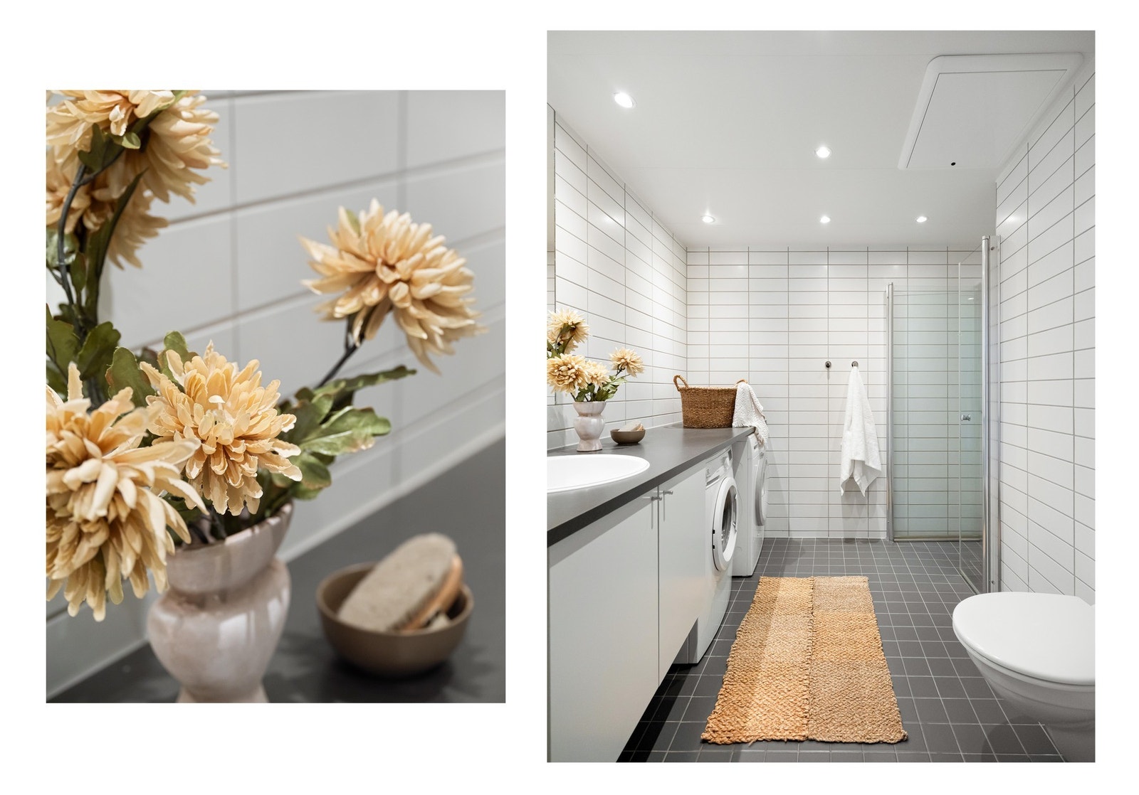 Fra entreen finner vi inngangen til det største badet, også dette fra 2013. Galleribilde