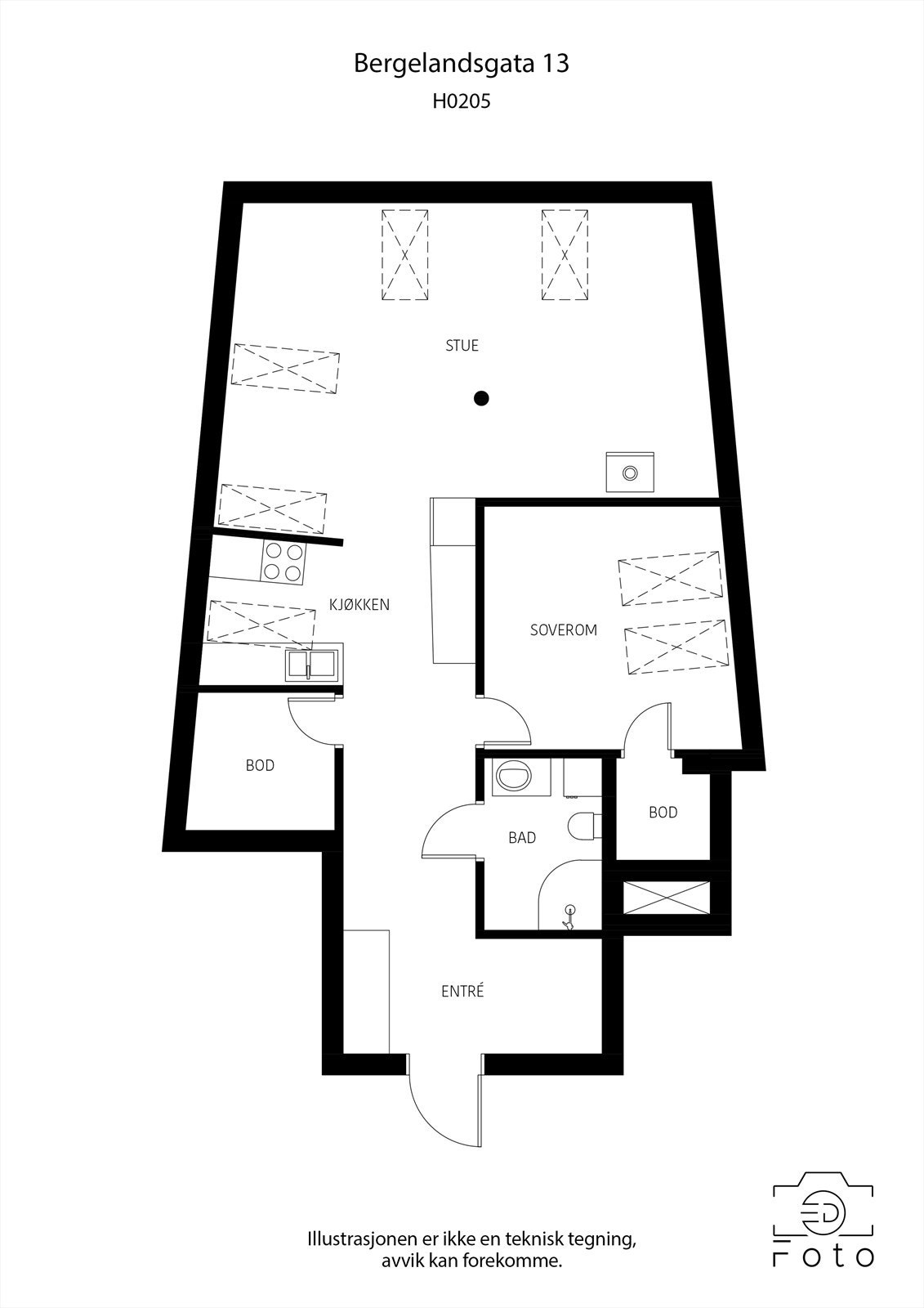 Plantegning Galleribilde