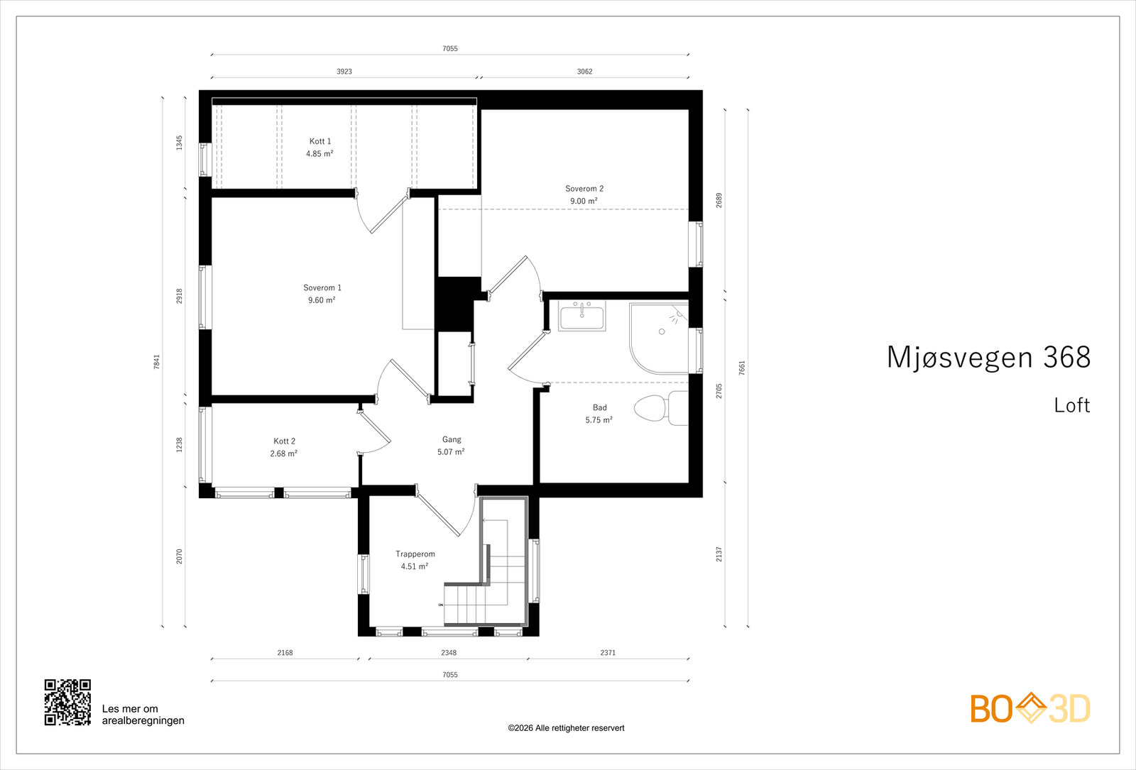 Plantegning 2.etasje Galleribilde