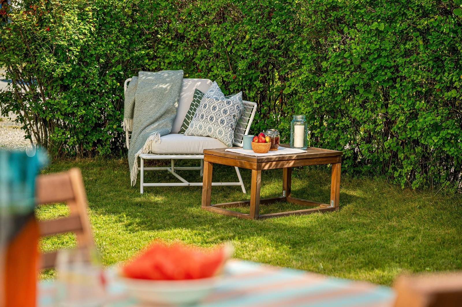 Både hagen og balkongen kommer godt med under hyggelige grillkvelder eller 17. mai frokoster om du vil. Galleribilde