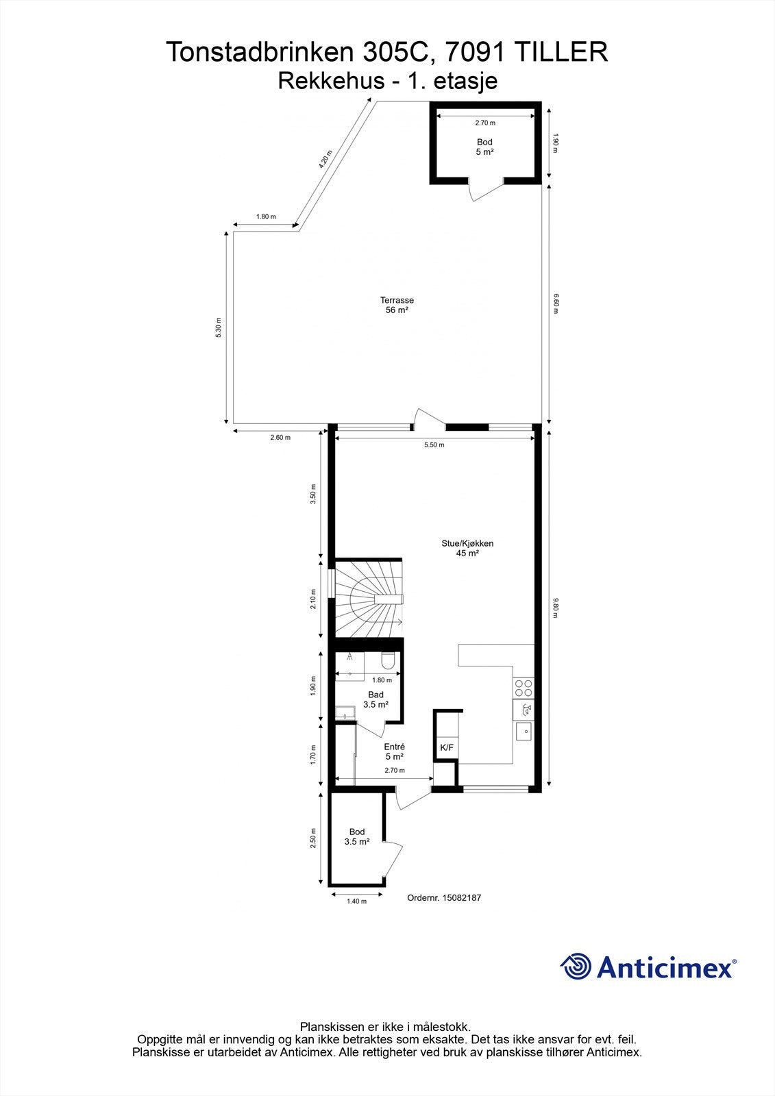Planskisse 1. etasje. Galleribilde