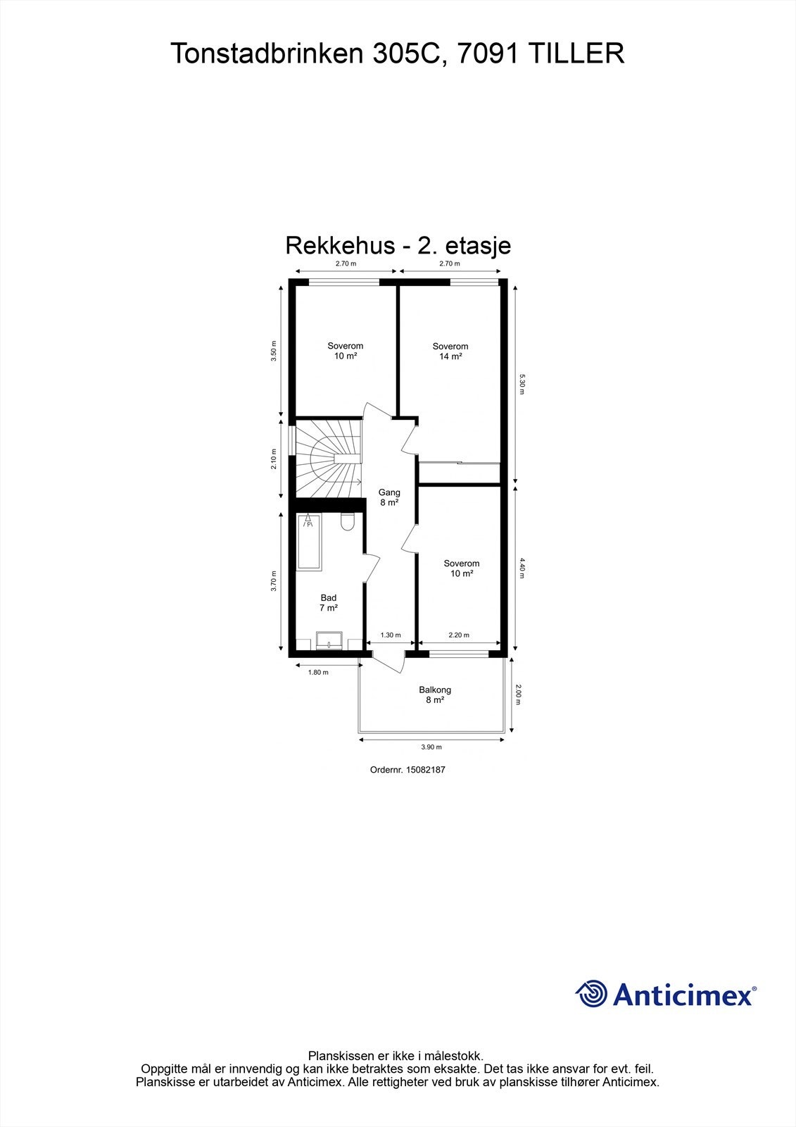 Planskisse 2. etasje. Galleribilde