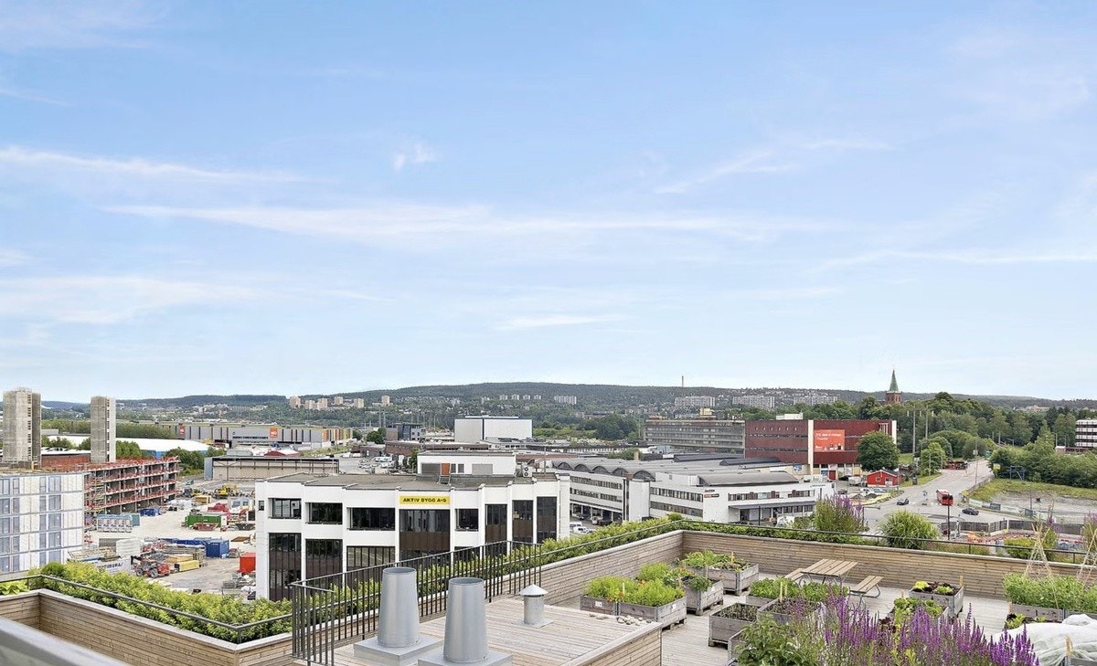 Utsikt rom 6, takterrasse 3 Galleribilde