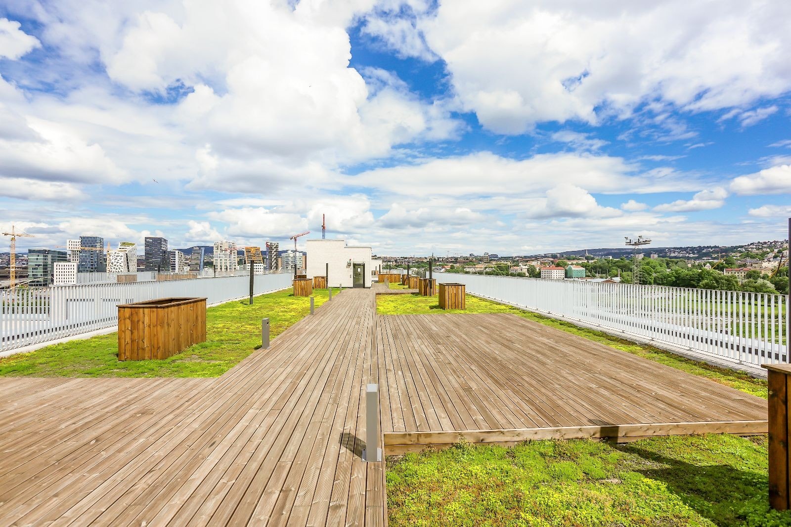 Felles takterrasse med flott utsikt Galleribilde