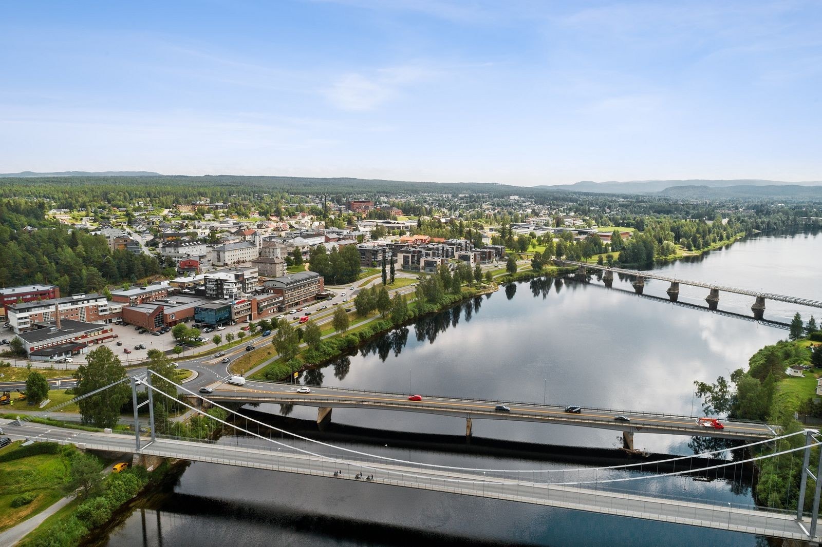 Områdefoto Elverum sentrum Galleribilde