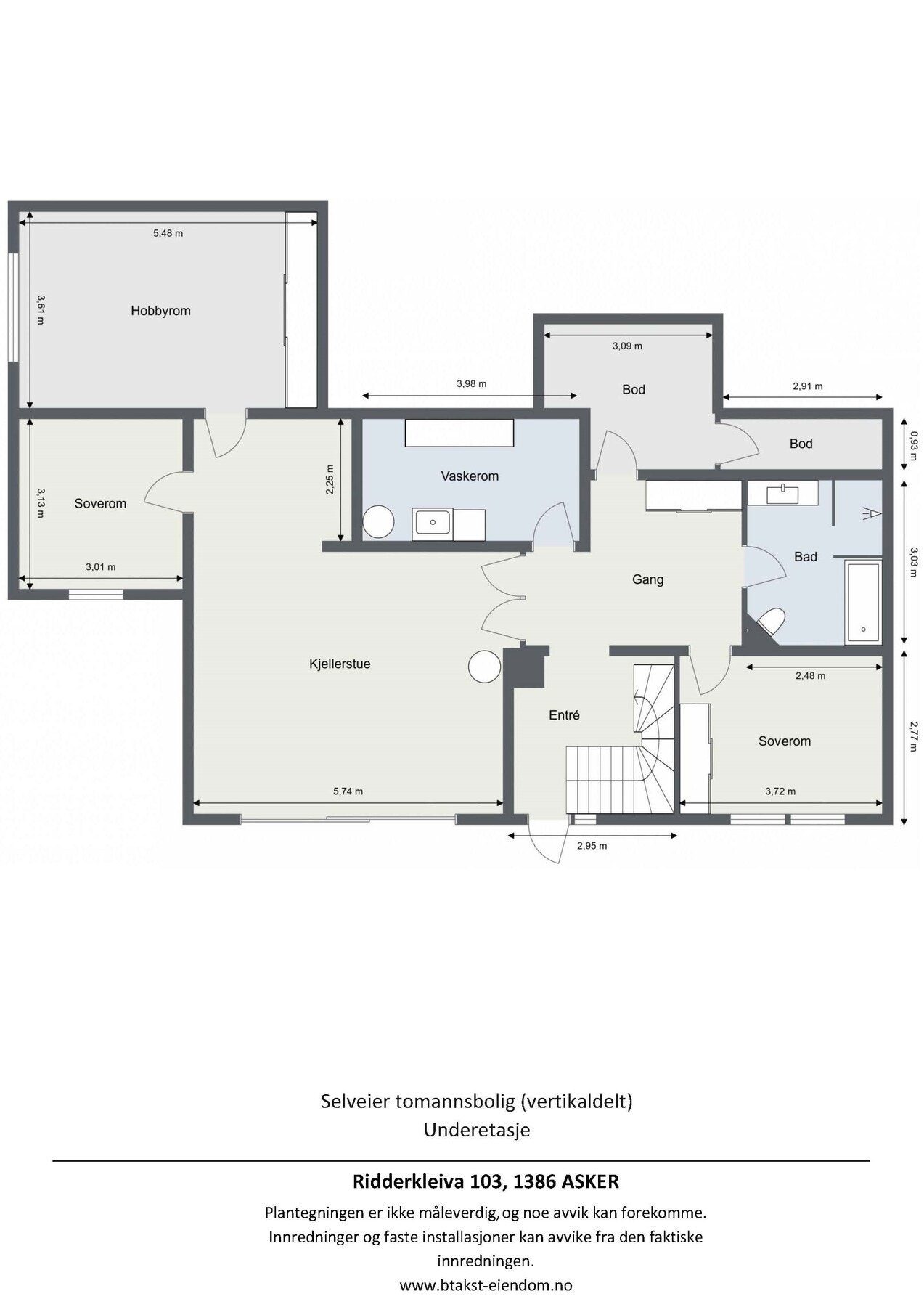 Plantegning U.etg Galleribilde