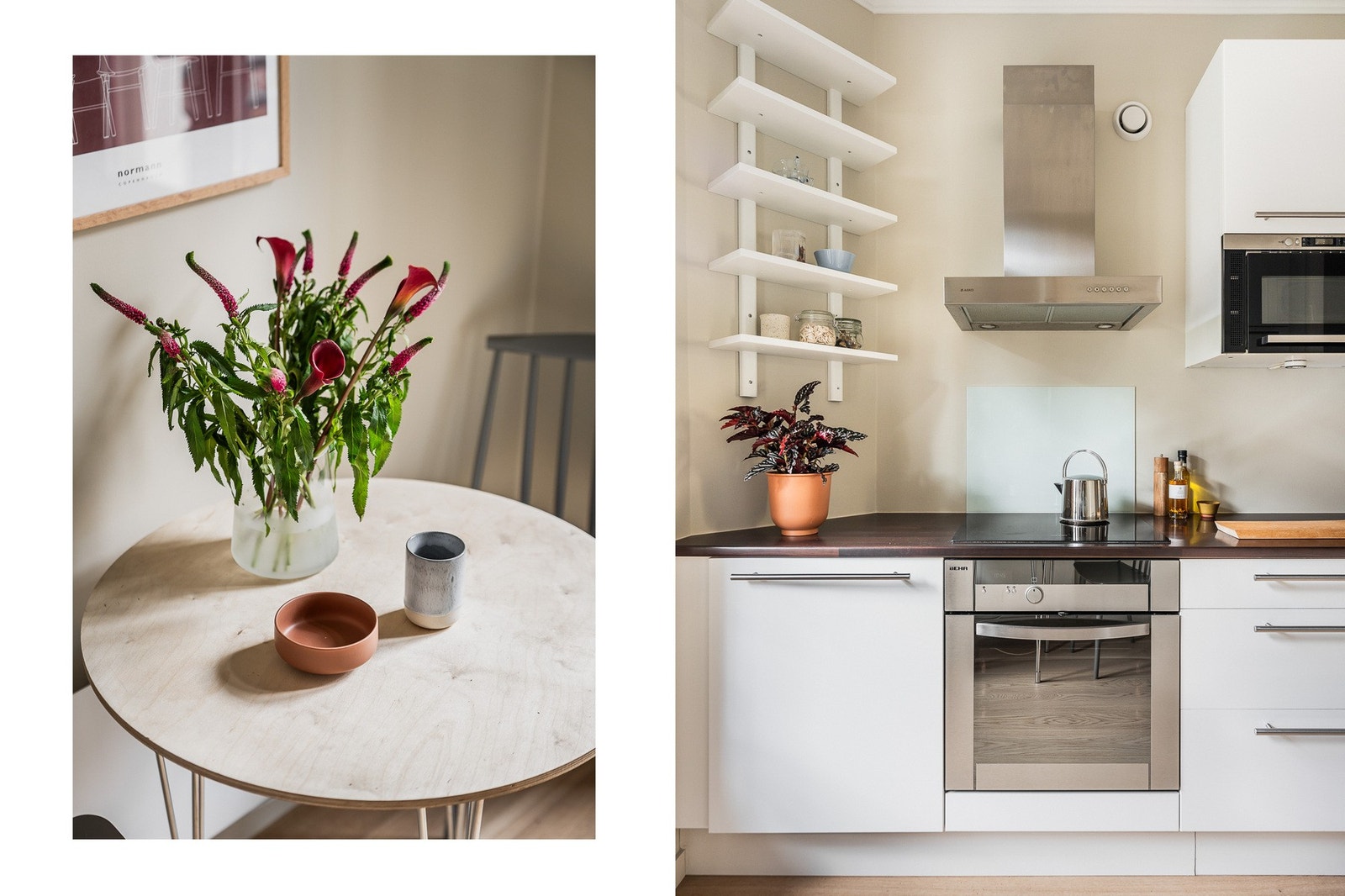 En velholdt innredning med moderne detaljer og gode lysforhold. Galleribilde