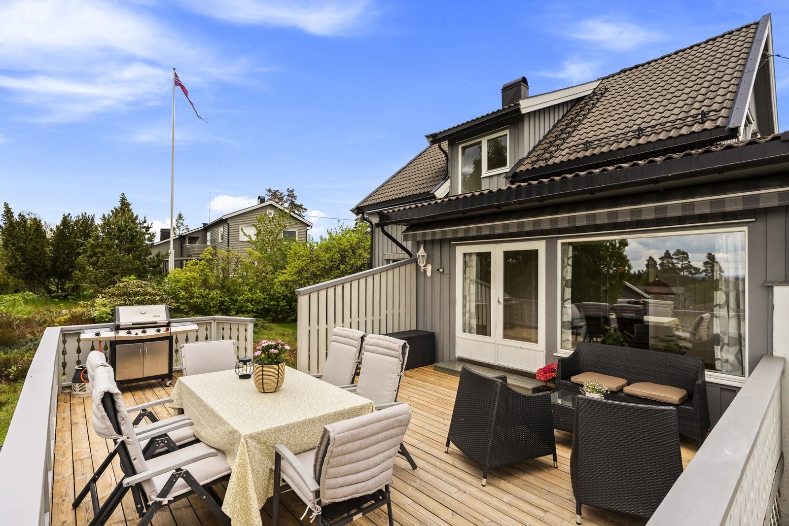 Terrasse mot vest på ca. 31 kvm Galleribilde