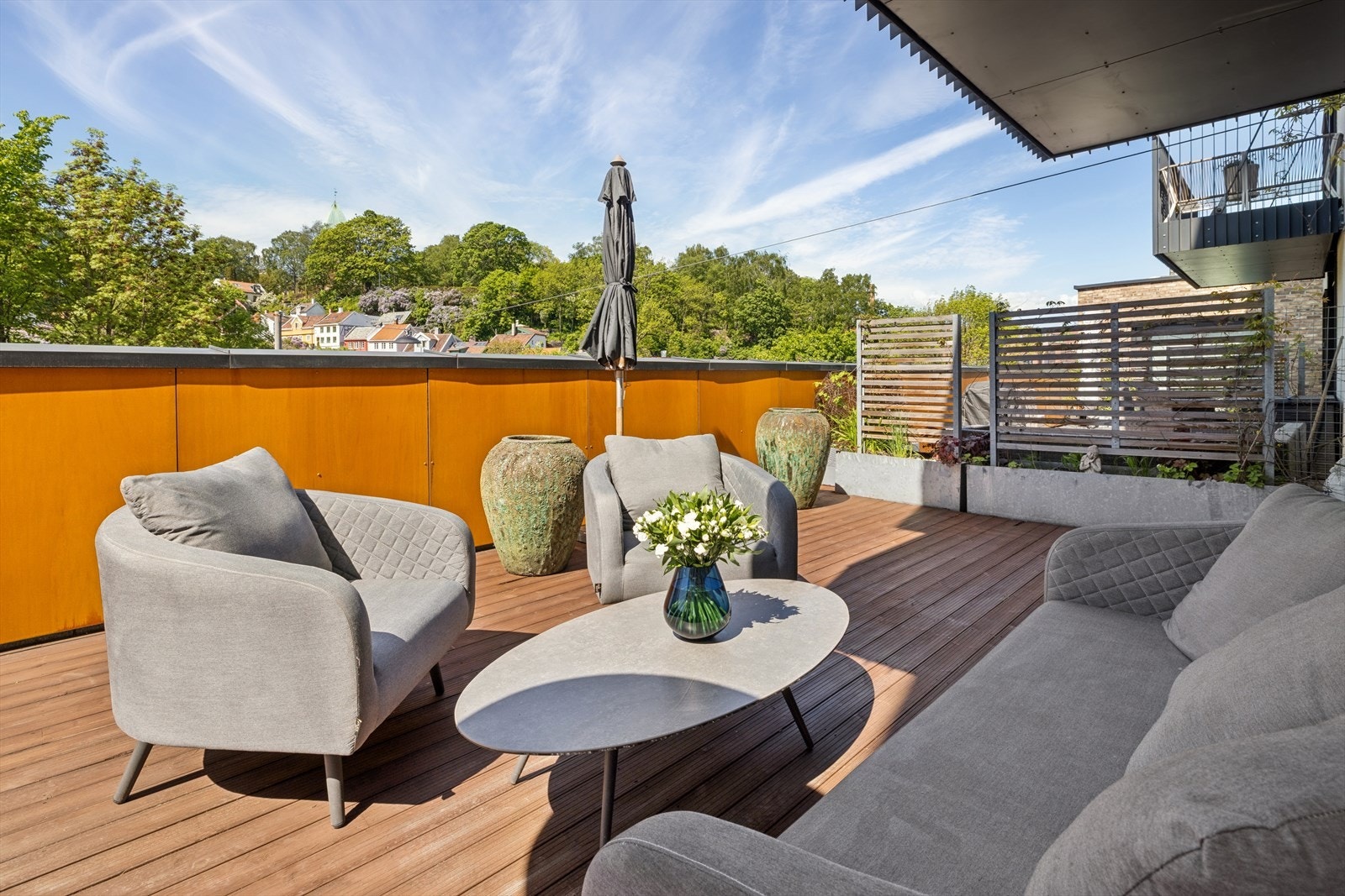 Solrik og privat terrasse på 39 m². Galleribilde