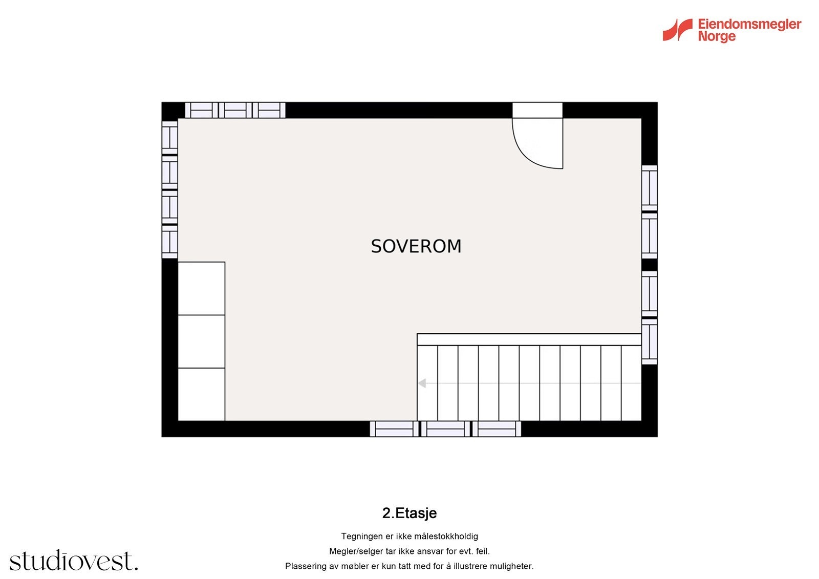 Plantegning 2. etasje Galleribilde