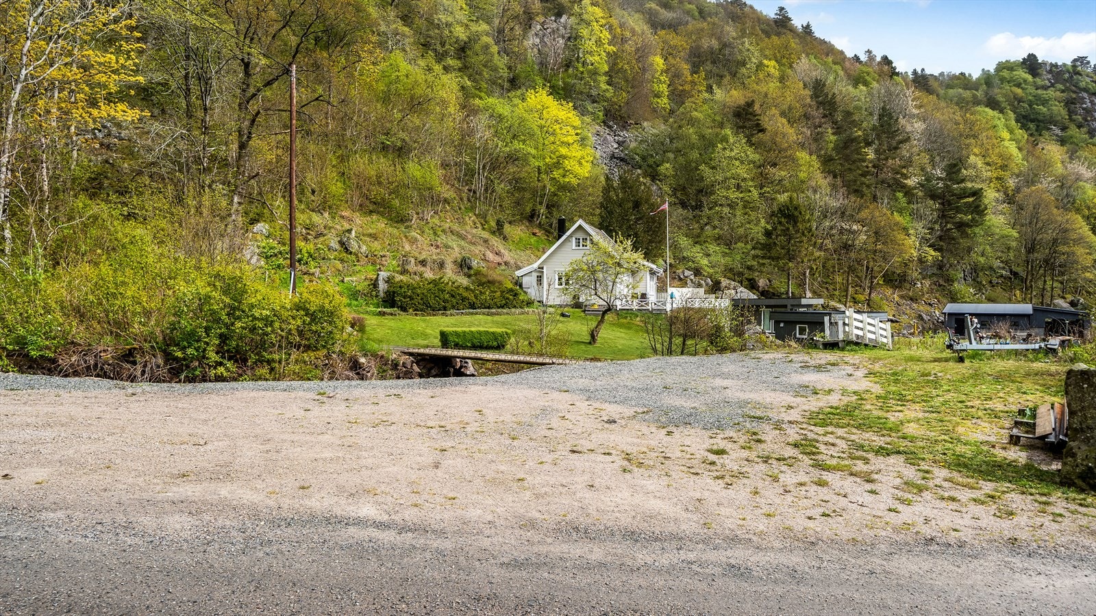Gode parkeringsmuligheter på egen tomt. Galleribilde