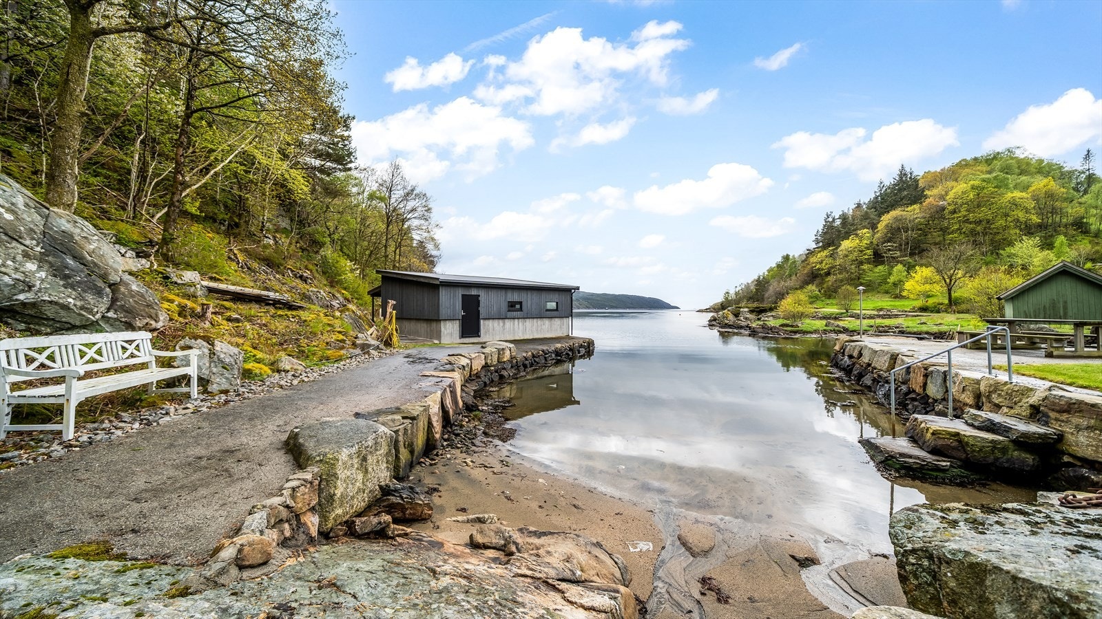 Her har du din egen private lille sandstrand. Galleribilde